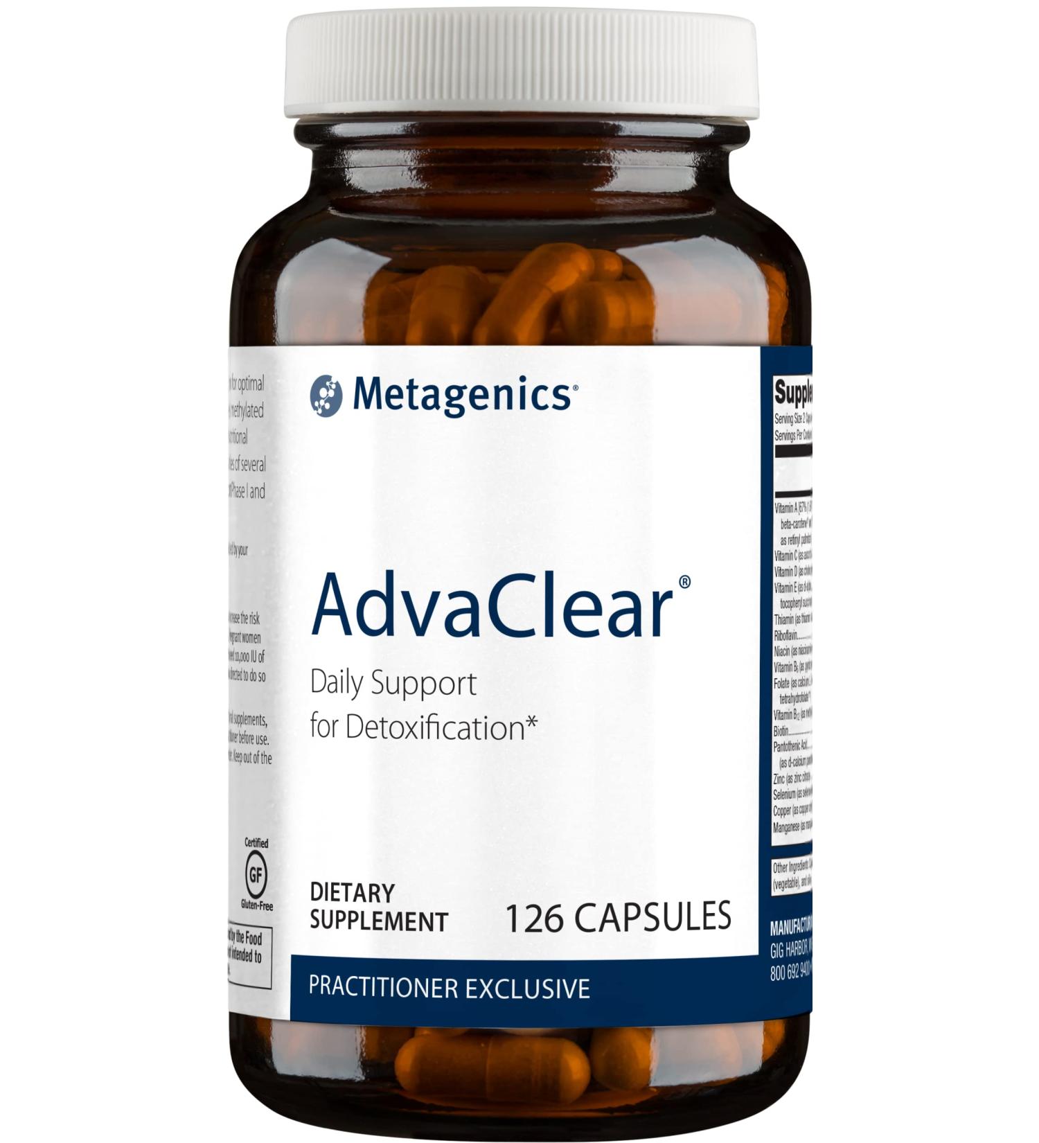 Metagenics AdvaClear - Detox Support Supplement - 63 Servings 126 Count - Buy Online on GoSupps.com