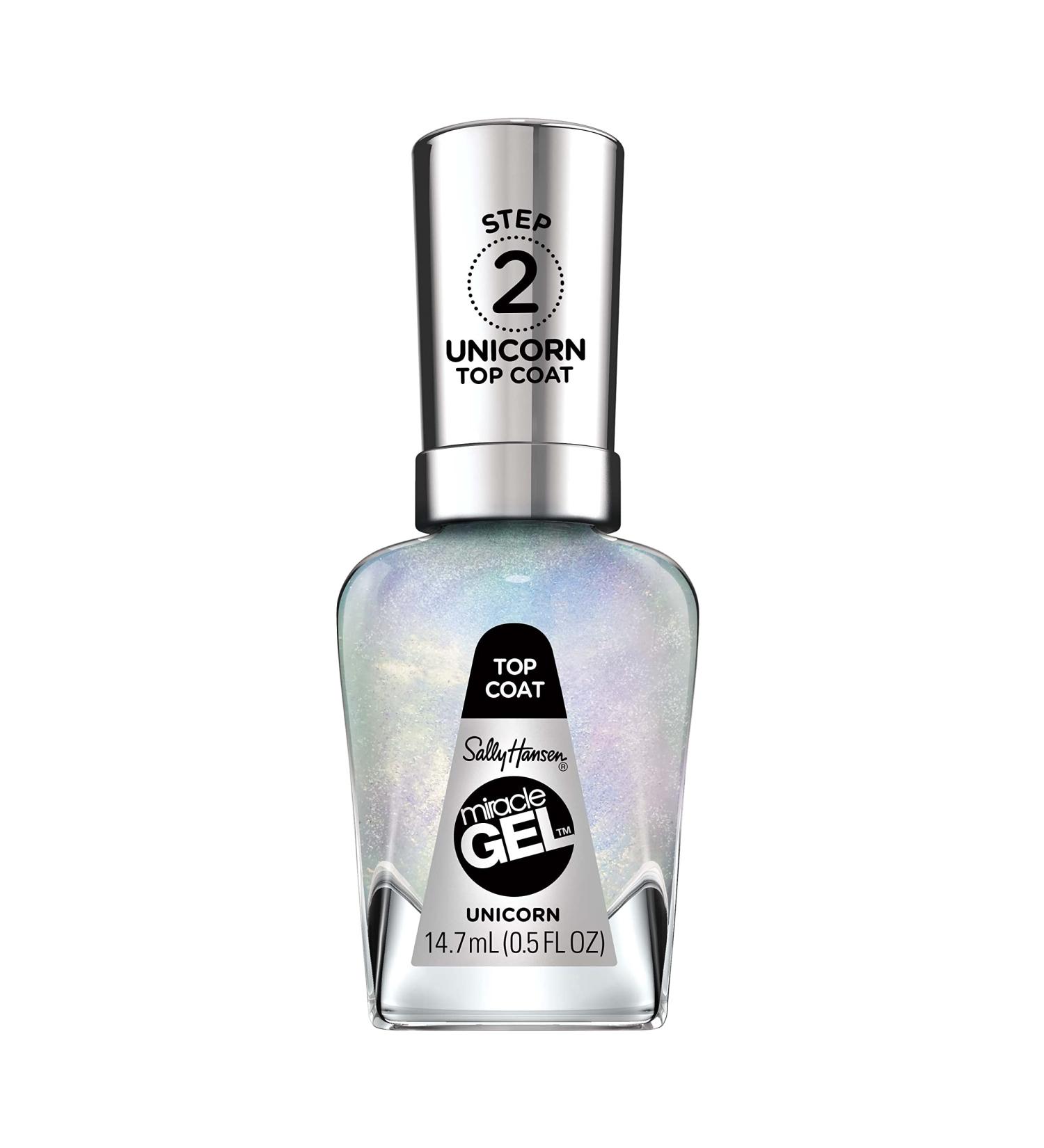Sally Hansen Miracle Gel Unicorn Top Coat - 0.5 fl oz Nail Polish (Pack of 1) - Buy Online on GoSupps.com