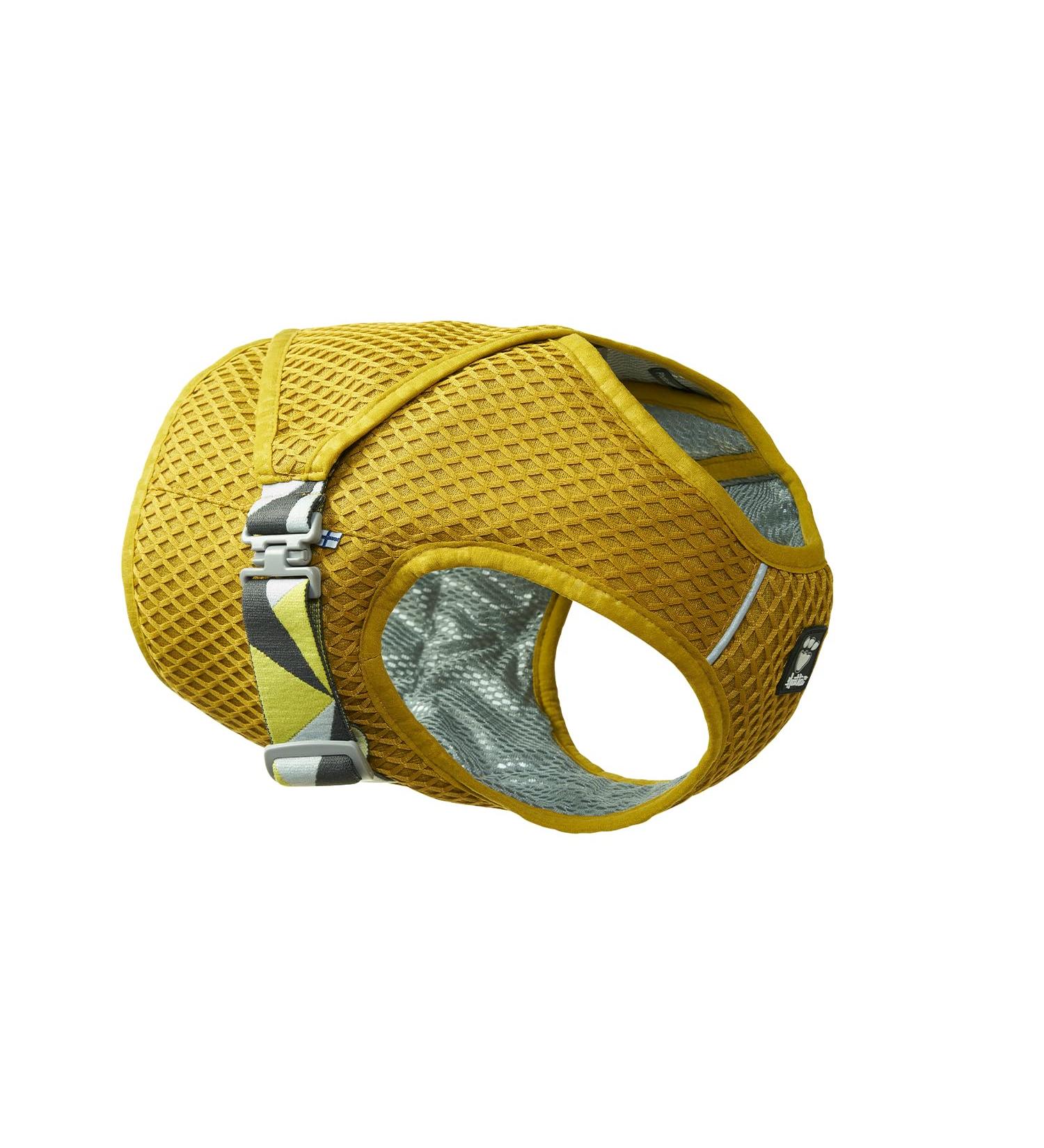 Hurtta Cooling Wrap Vest for Large Dogs - Dog Cooling Jacket & Harness (78-85cm) - Turmeric Yellow - Buy Online on GoSupps.com