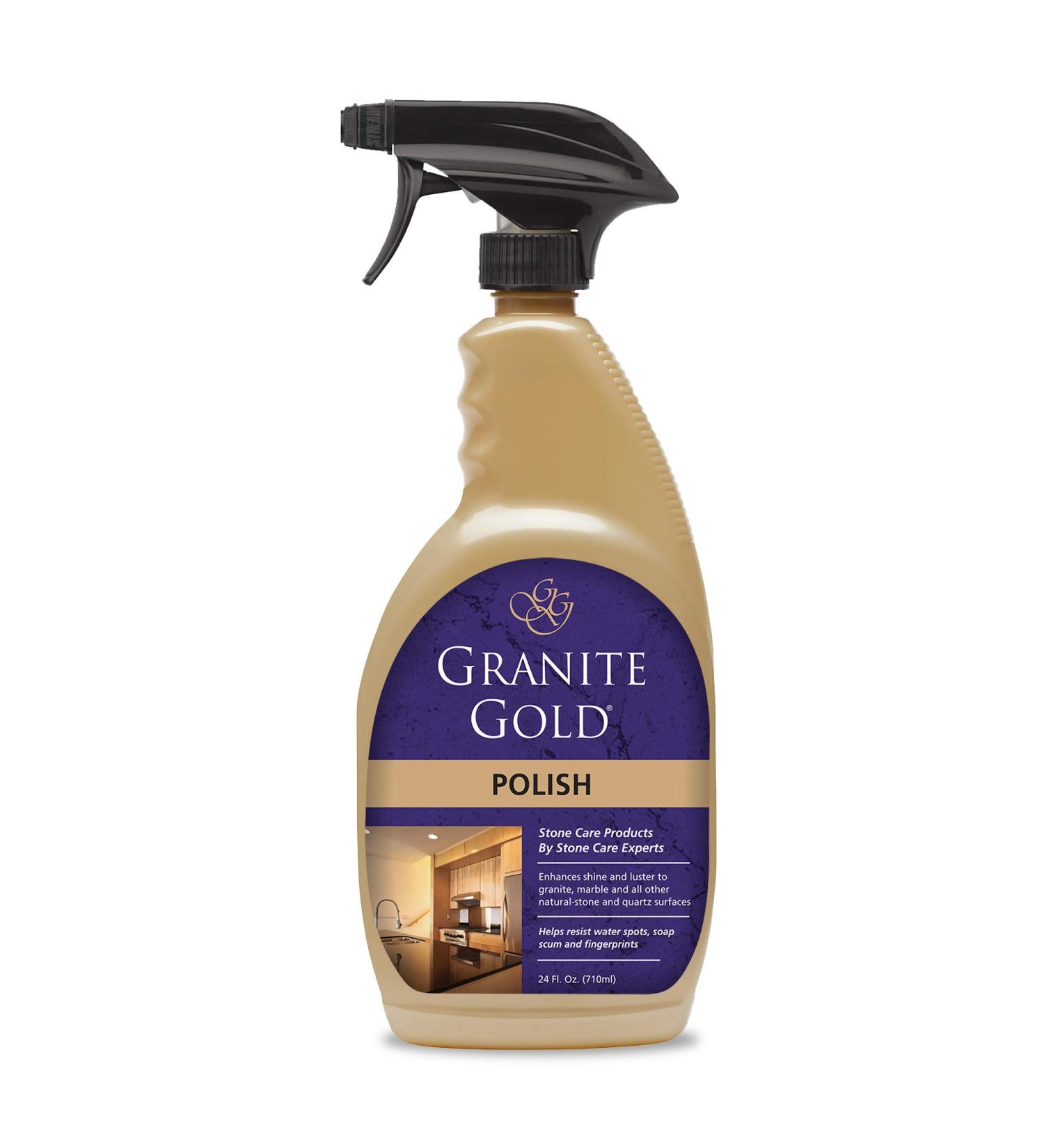 Granite Gold Polish Spray | Streak-Free Shine for Stone Countertops | 24oz - Buy Online on GoSupps.com