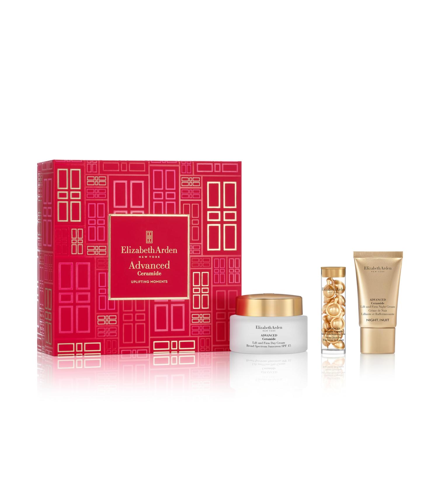 Elizabeth Arden UPLIFTING MOMENTS Advanced Ceramide Lift & Firm 3-Piece Gift Set anti-aging firming & lifting skincare luxury gifting for women - Buy Online on GoSupps.com