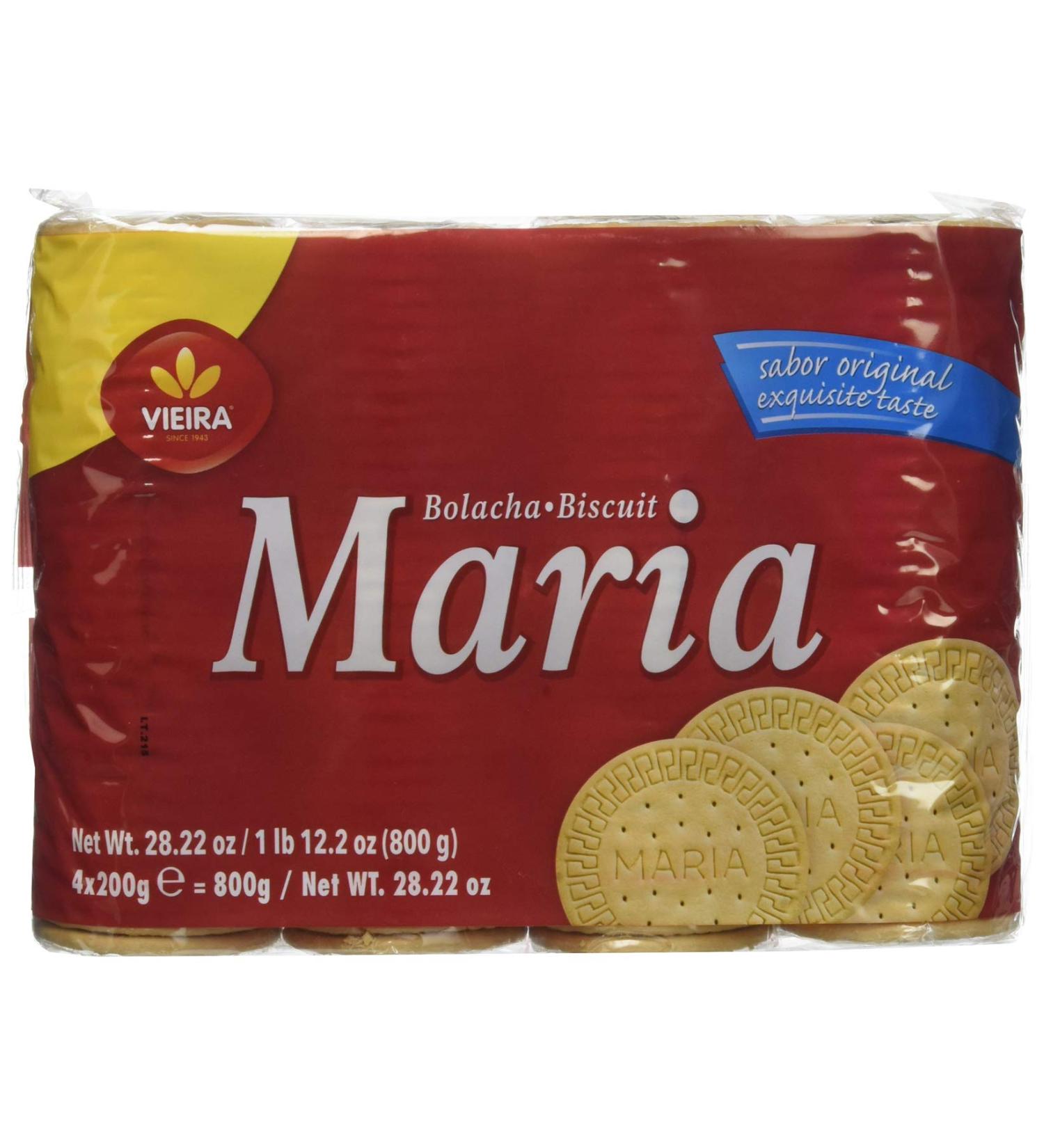 Pack of 4 Packs of Maria Vieira de Castro Portuguese Biscuits 200 g - Pack of 3 - Buy Online on GoSupps.com