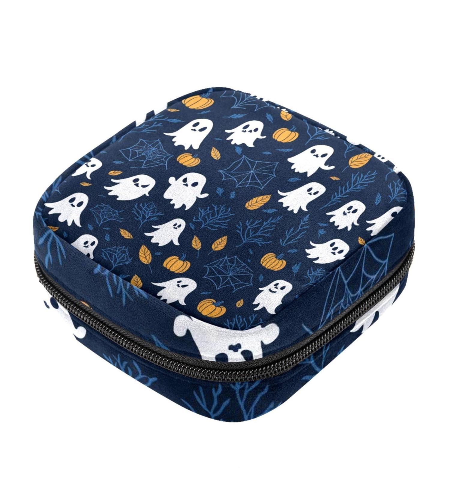 Halloween Specter Menstrual Pad Storage Bag - Portable Period Pouch for Women & Girls (Color 8) - Buy Online on GoSupps.com