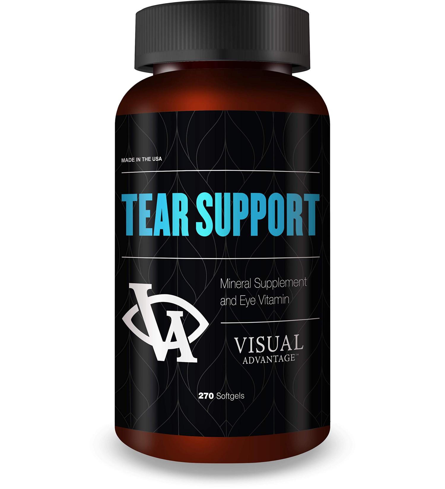 Tear Support Eye Vitamins for Dry Eyes - 3 Month Supply | International Shipping Available - Buy Online on GoSupps.com