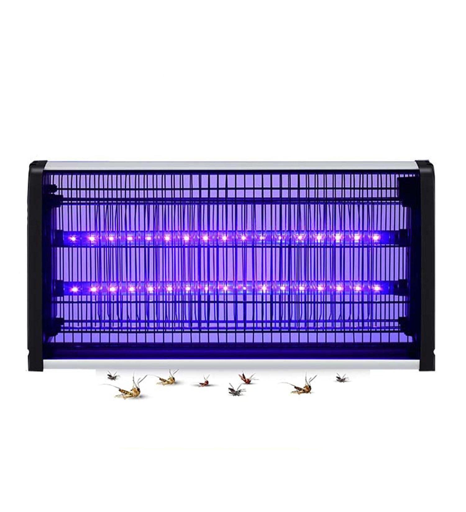 Electronic Bug Mosquito Insect and Fly Killer LED Non-Toxic Safe UV Light for Indoor Outdoor Bedroom Kitchen Office Garden Patio (Purple 10w)
