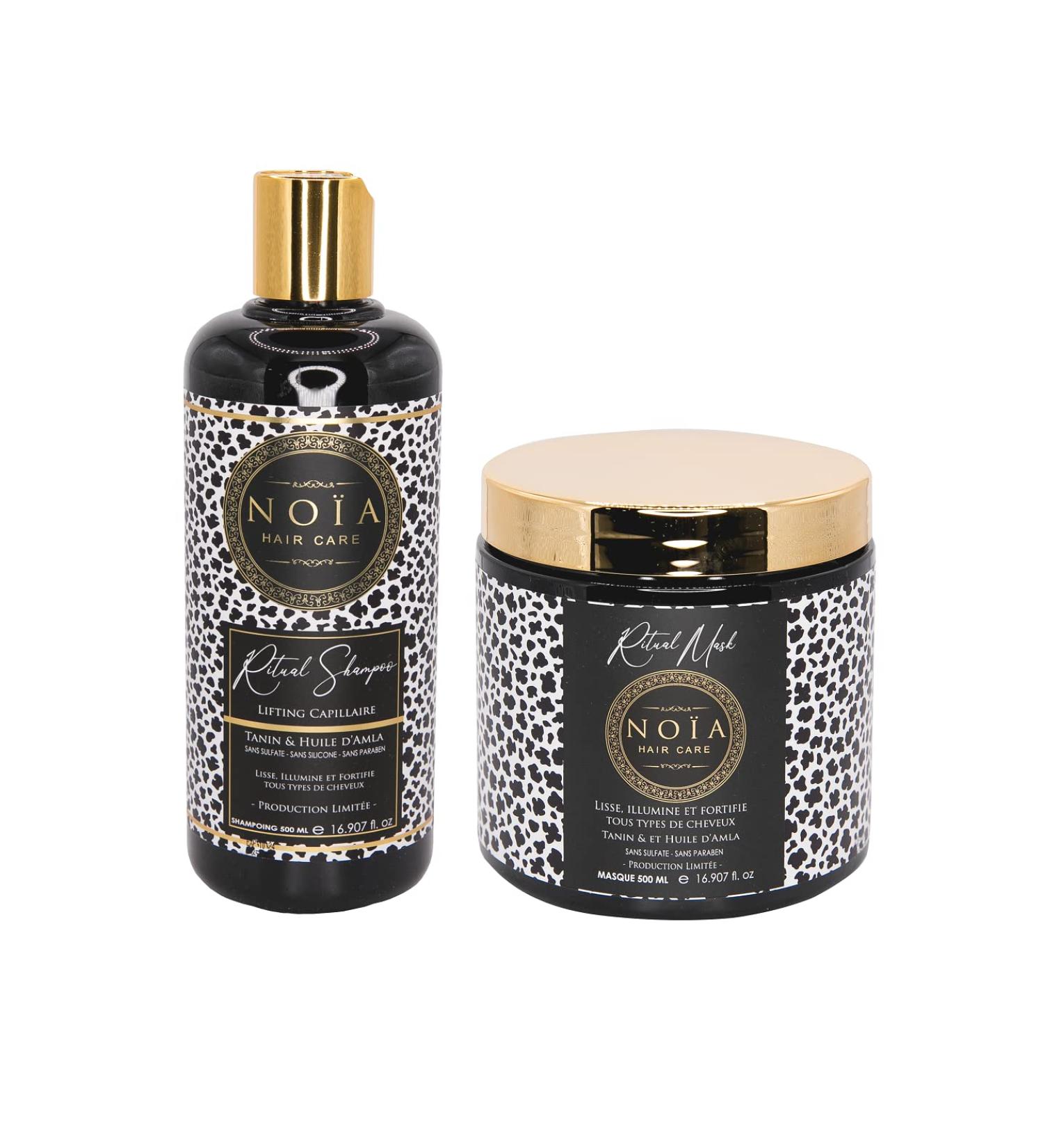 NOIA HAIR - PACK DUO SHAMPOO 500ML + MASK 500ML (PACK DUO RITUAL AMLA & TANIN - SHAMPOO + MASK) - Buy Online on GoSupps.com