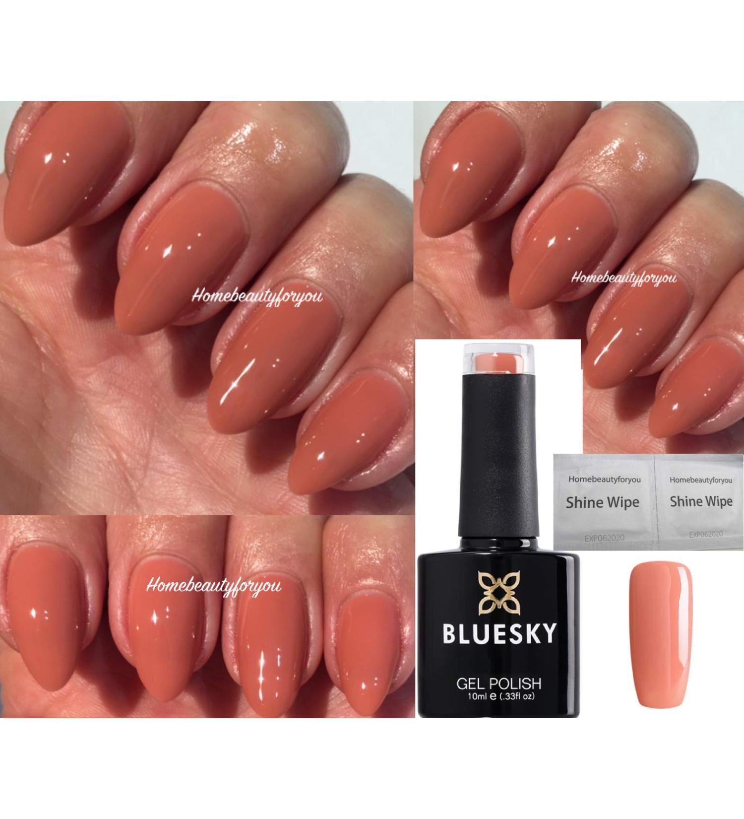 Bluesky 80571 Clay Canyon Salmon Nail Gel Polish UV LED Soak Off 10ml - Buy Online on GoSupps.com