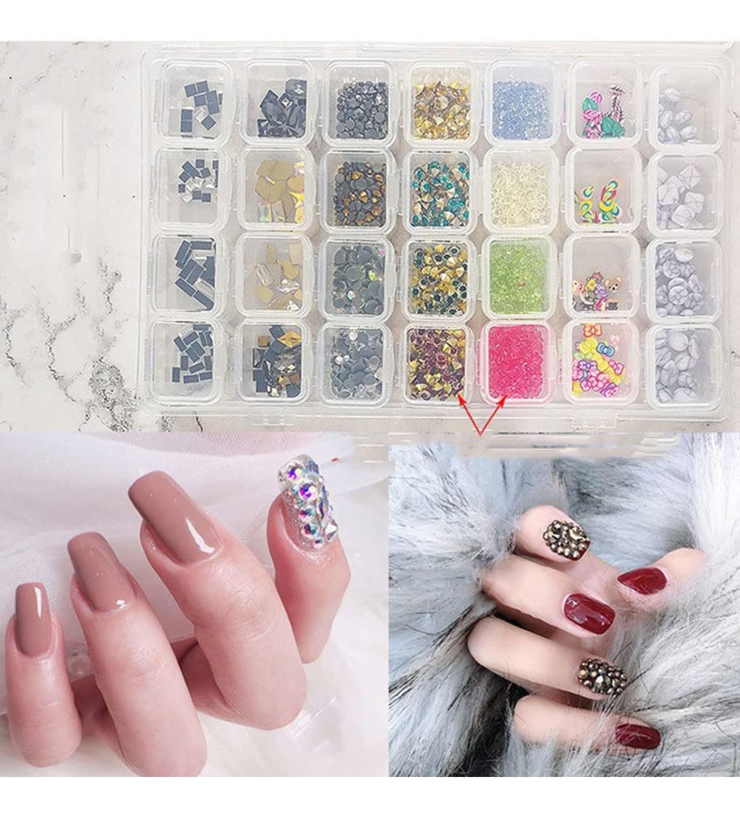 28-Grid Nail Nail Steel Beads Nail Art Cellphone for Case Ornament for Nail Art Decoration Jew 28-Grid Nail Nail Steel Beads Nail Art for Nail Art - Buy Online on GoSupps.com