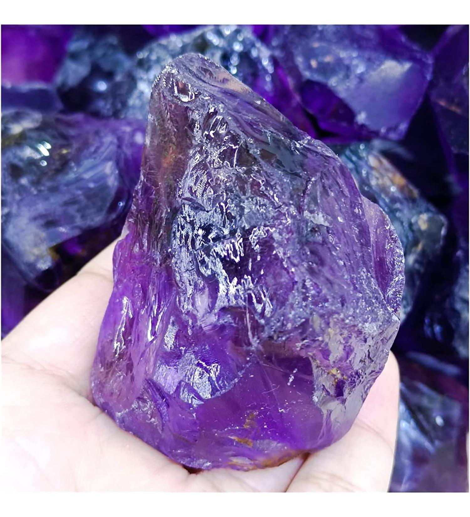 Natural Crystal Rough Minerals Stones 5-7 cm 1pc.Natural amethyststein Crushes Crystal Rough Ornamental Amethyst Rough Block Sample DIY. Crystal Stones Decoration Home Decoration ERTEYIN - Buy Online on GoSupps.com