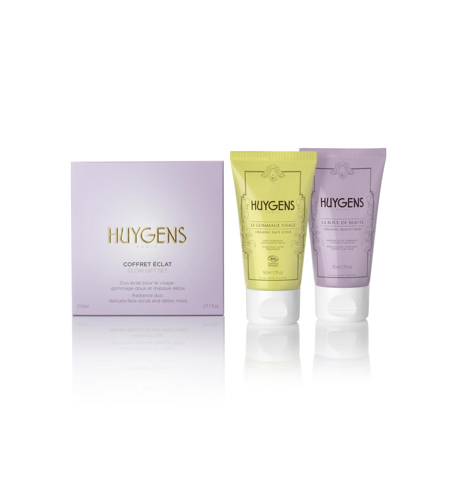 The Radiance Box - Face scrub 50ml & Detox mask 50ml - Beauty treatments to restore the skin's natural radiance - ORGANIC - Natural - Made in France - Buy Online on GoSupps.com