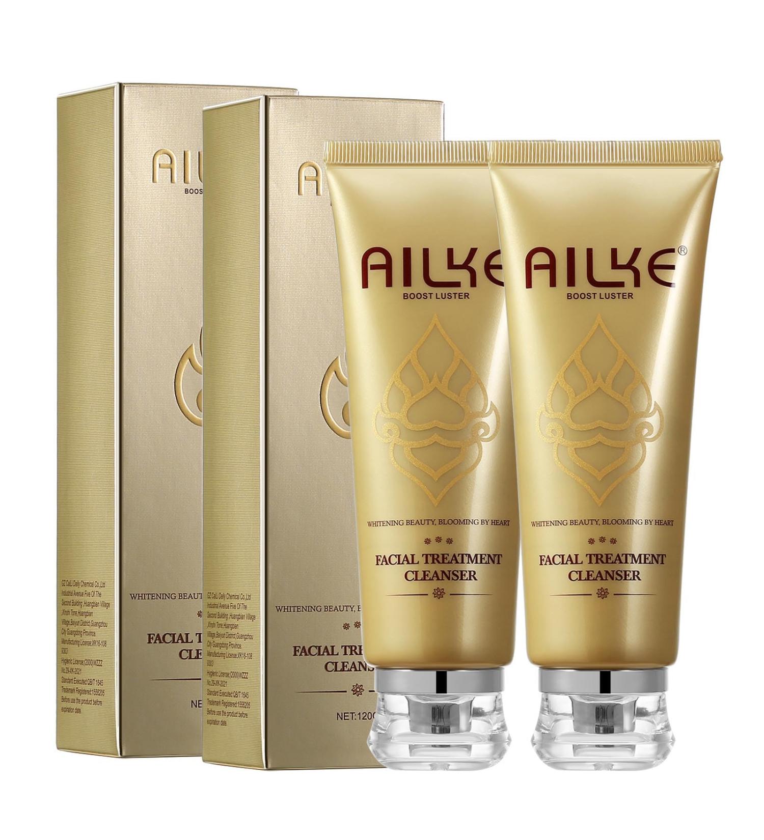 AILKE BOOST LUSTER AILKE Refreshing Facial Cleanser Deep Clean Spots Softens Skin with Cocamide Mea DualAction Whitening Exfoliating Facial Cleanser for Women and Men 120 g Pack of 2 2 Pieces - Buy Online on GoSupps.com