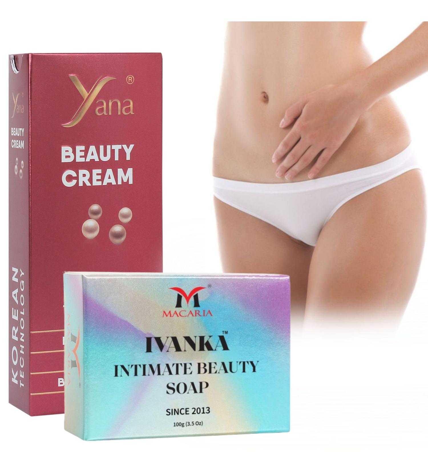 Yana Cosmetics Pvt ltd Yana Beauty Vagina Whitening Cream with Ivanka Intimate Beauty Vagina Whitening Soap - Buy Online on GoSupps.com