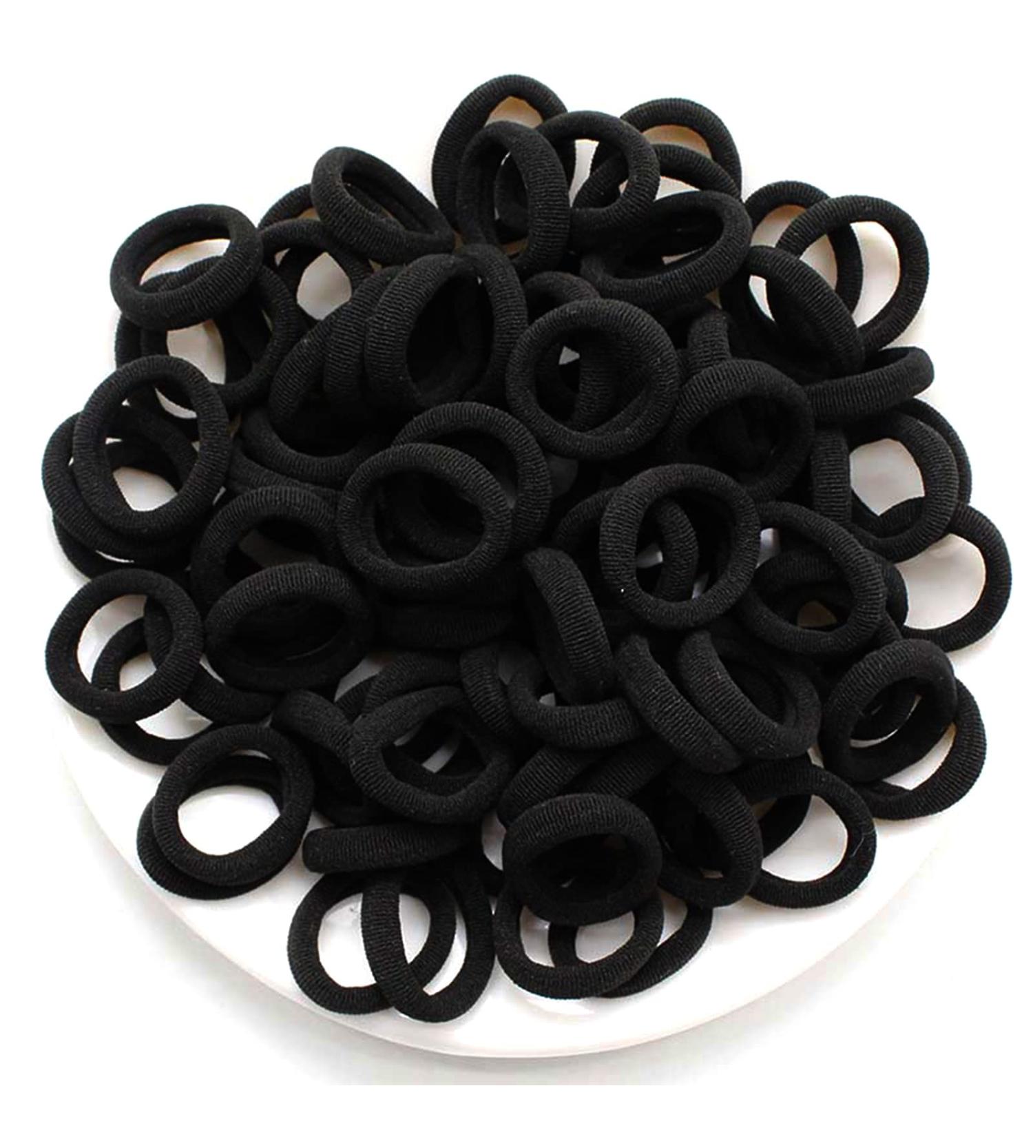 100 Pieces Soft Cotton Mini Hair Ties | No Metal Elastic Bands for Kids & Babies - Perfect for Little Girls - Buy Online on GoSupps.com