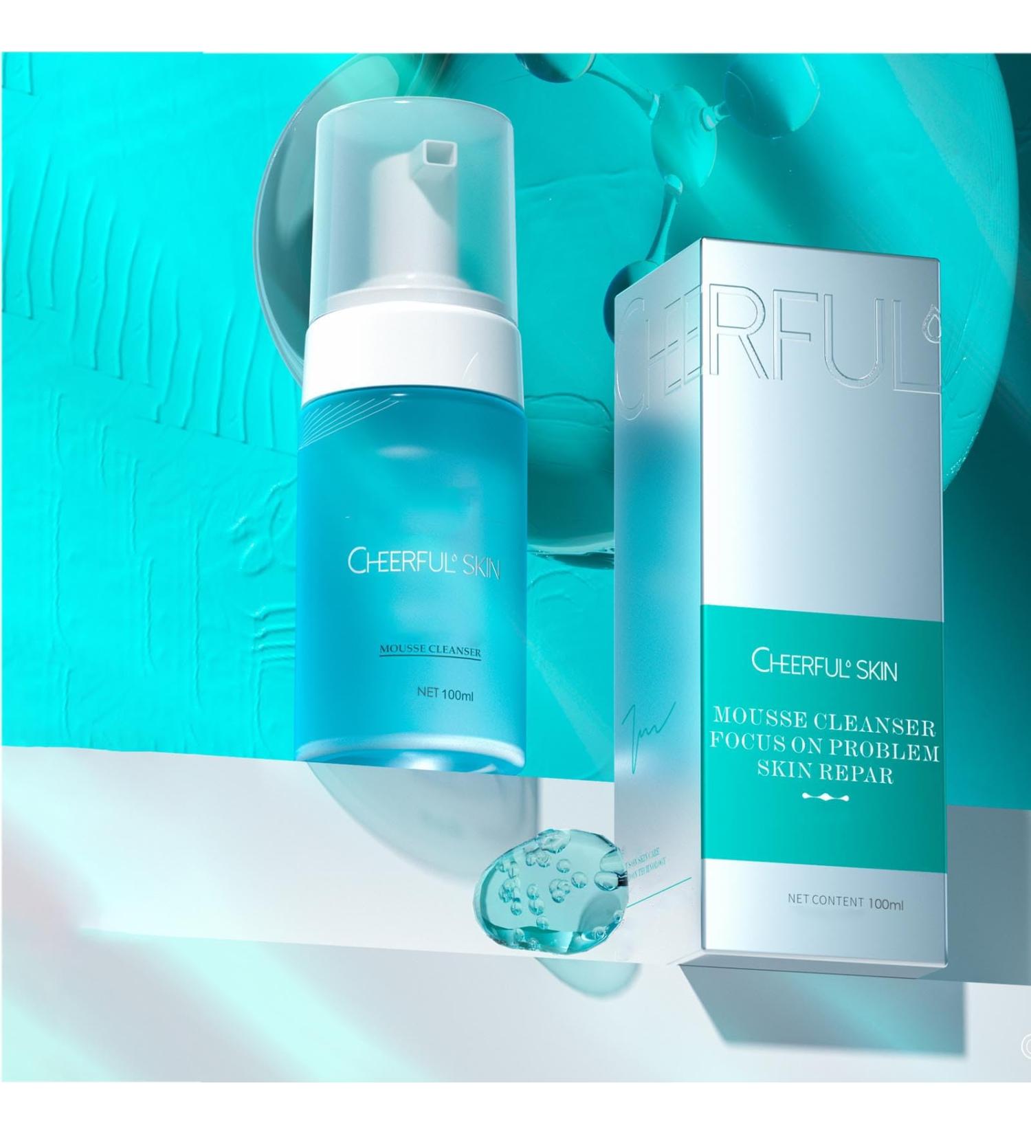 Cheerful Skin Amino Acid Cleansing Mousse - Refreshing & Hydrating Foam for All Skin Types | 100ml - Buy Online on GoSupps.com