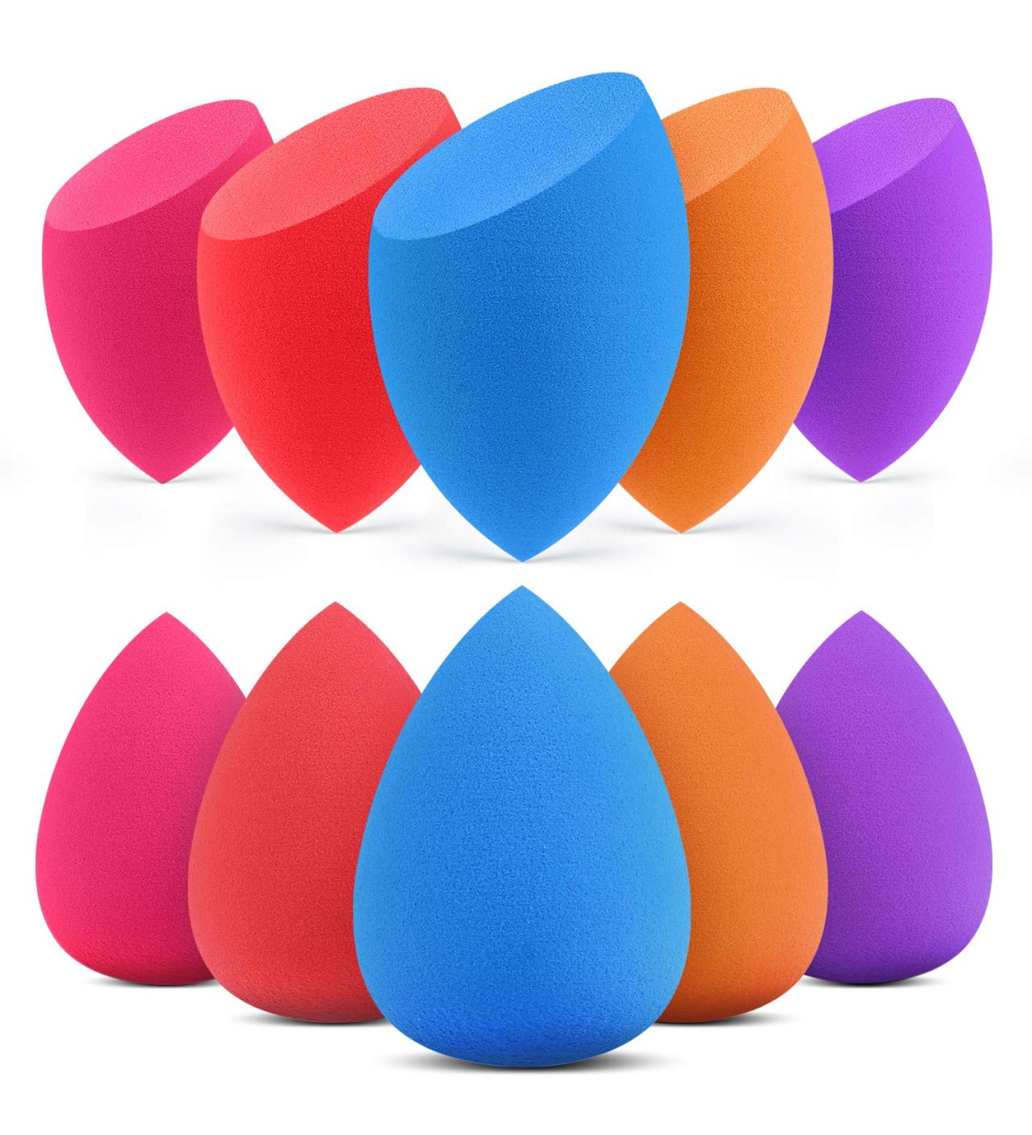 InnoGear Makeup Sponge Set - 10 Pcs Blender Sponges for Flawless Foundation Application - Multicolor - Buy Online on GoSupps.com