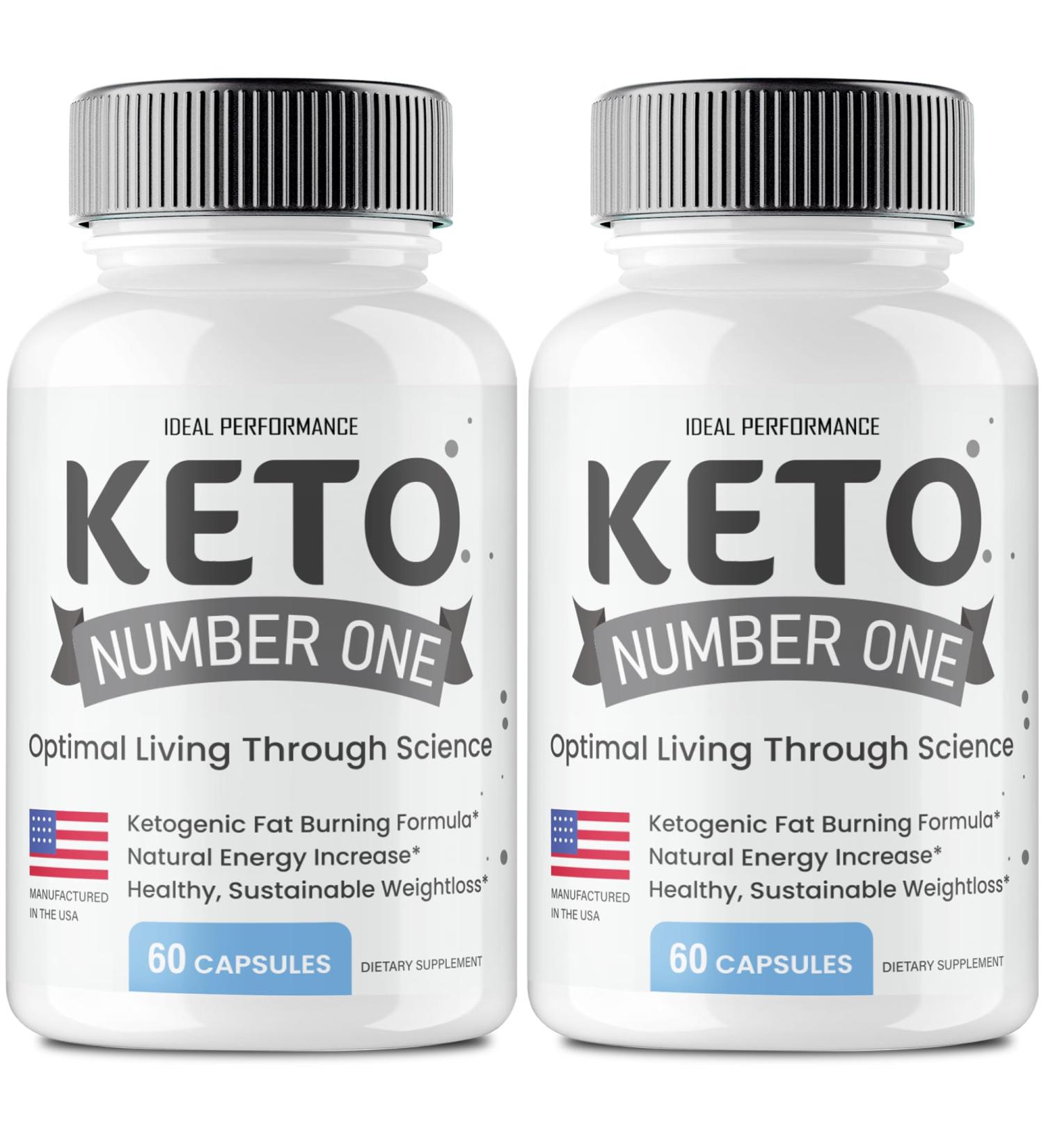 Keto Number One Pills KetoNumber One Supplement Pills Overall Health Support All Natural Keto Capsules to Sustain Active Lifestyle and Fitness Goals KetoNumberOne Pastillas Reviews (2 Pack) - Buy Online on GoSupps.com