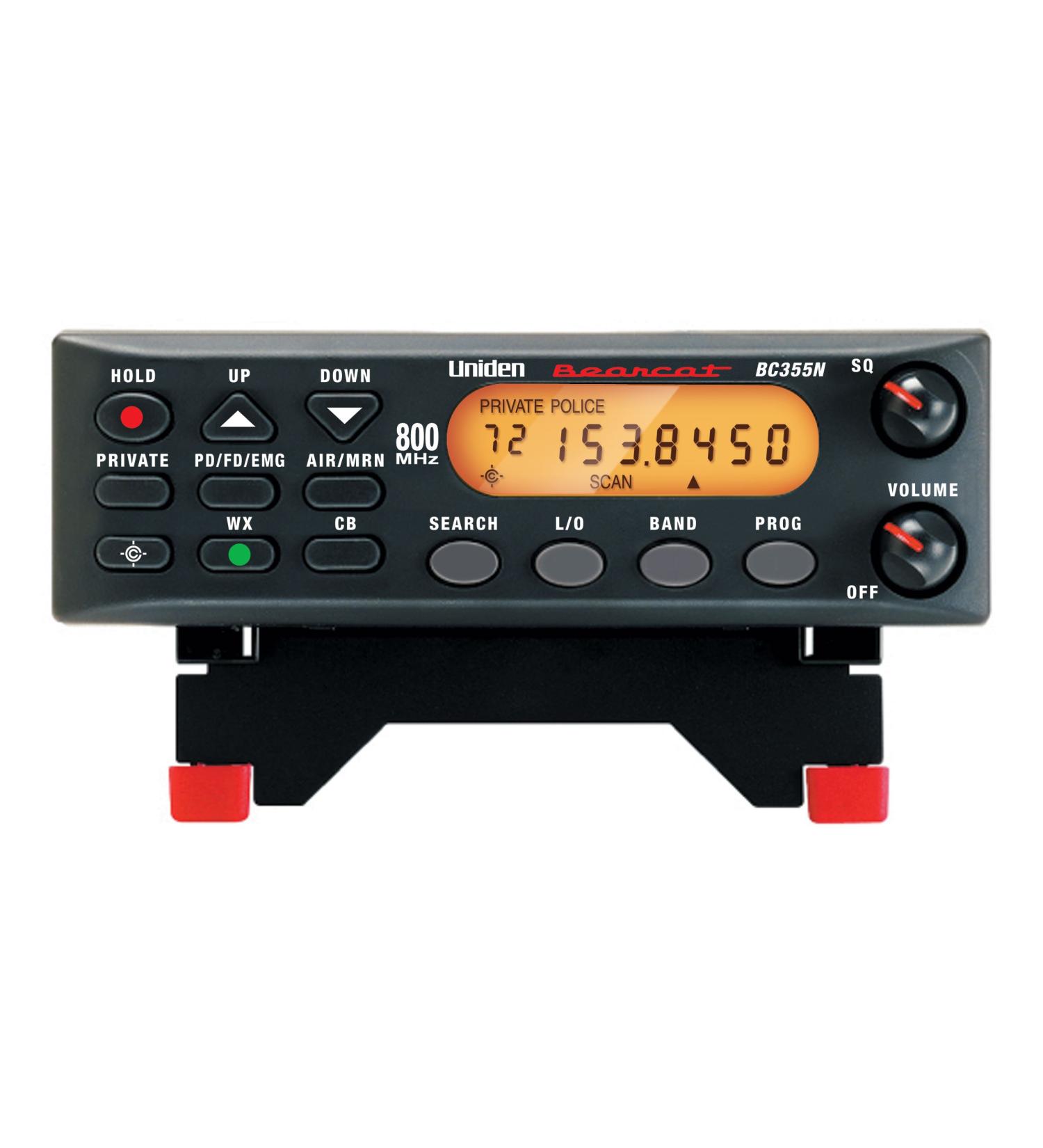 Uniden BC355N 800 MHz 300-Channel Scanner with Close Call RF Capture | Pre-Programmed Action Bands for Police, Fire, Weather & More | Base/Mobile Scanner in Black - Buy Online on GoSupps.com