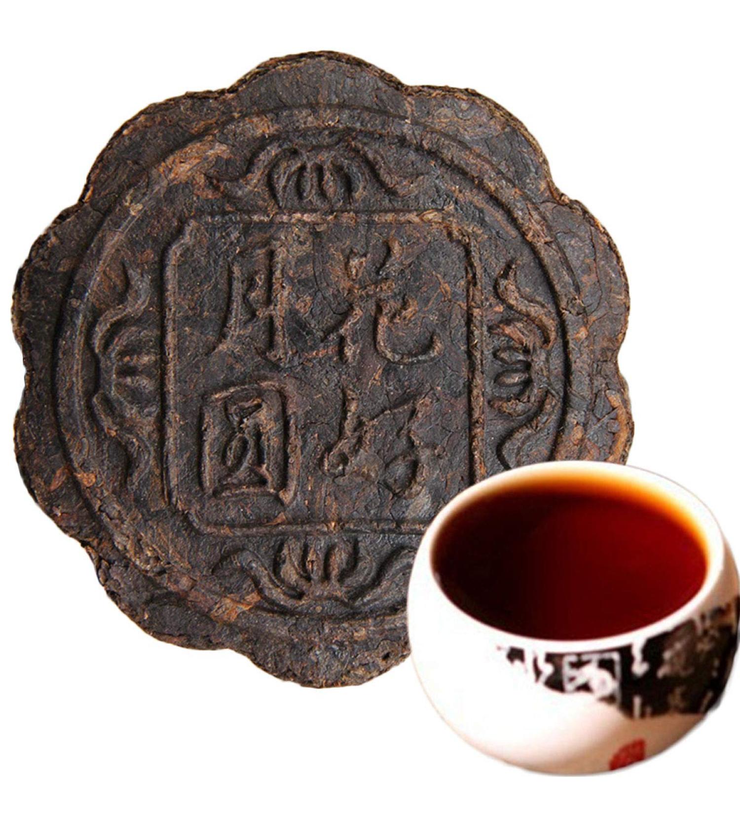 Yunnan Puerh th Chen nian Puer lune g teau th bonne lune ronde puer th m r 100g (0.22LB) th Pu'er th noir th Puer th chinois th Pu th Pu-erh vieux arbres th Pu erh th cuit th rouge - Buy Online on GoSupps.com