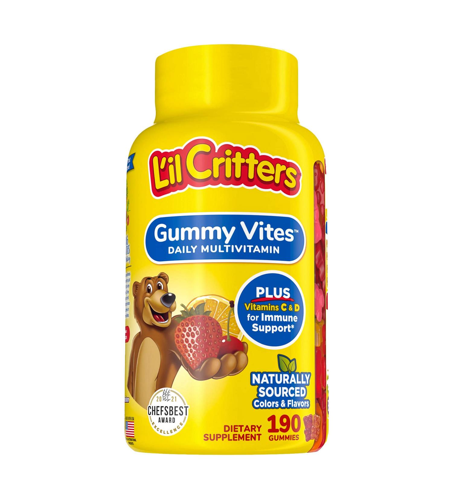 Lil Critters Gummy Vites Complete Multivitamin - 190 Gummies for Kids - Buy Online on GoSupps.com