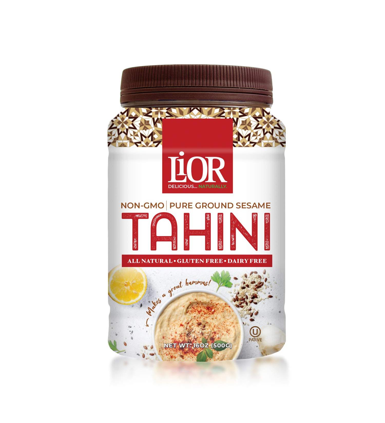 LiOR Tahini - 100% Pure Ground Sesame - All Natural - 16oz Jar - Buy Online on GoSupps.com