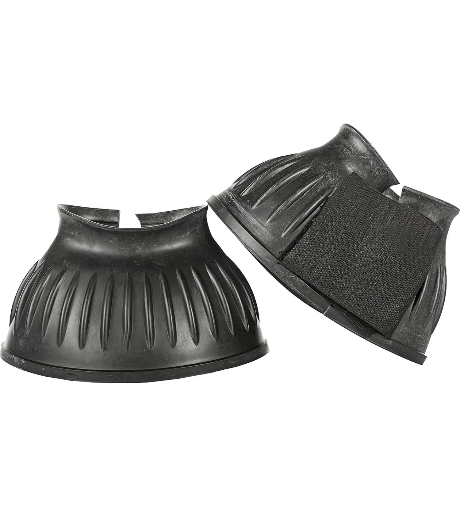HKM Rubber Bell Boots Atlanta - Black Medium 1 Pair | Durable Equestrian Gear for International Shipping - Buy Online on GoSupps.com