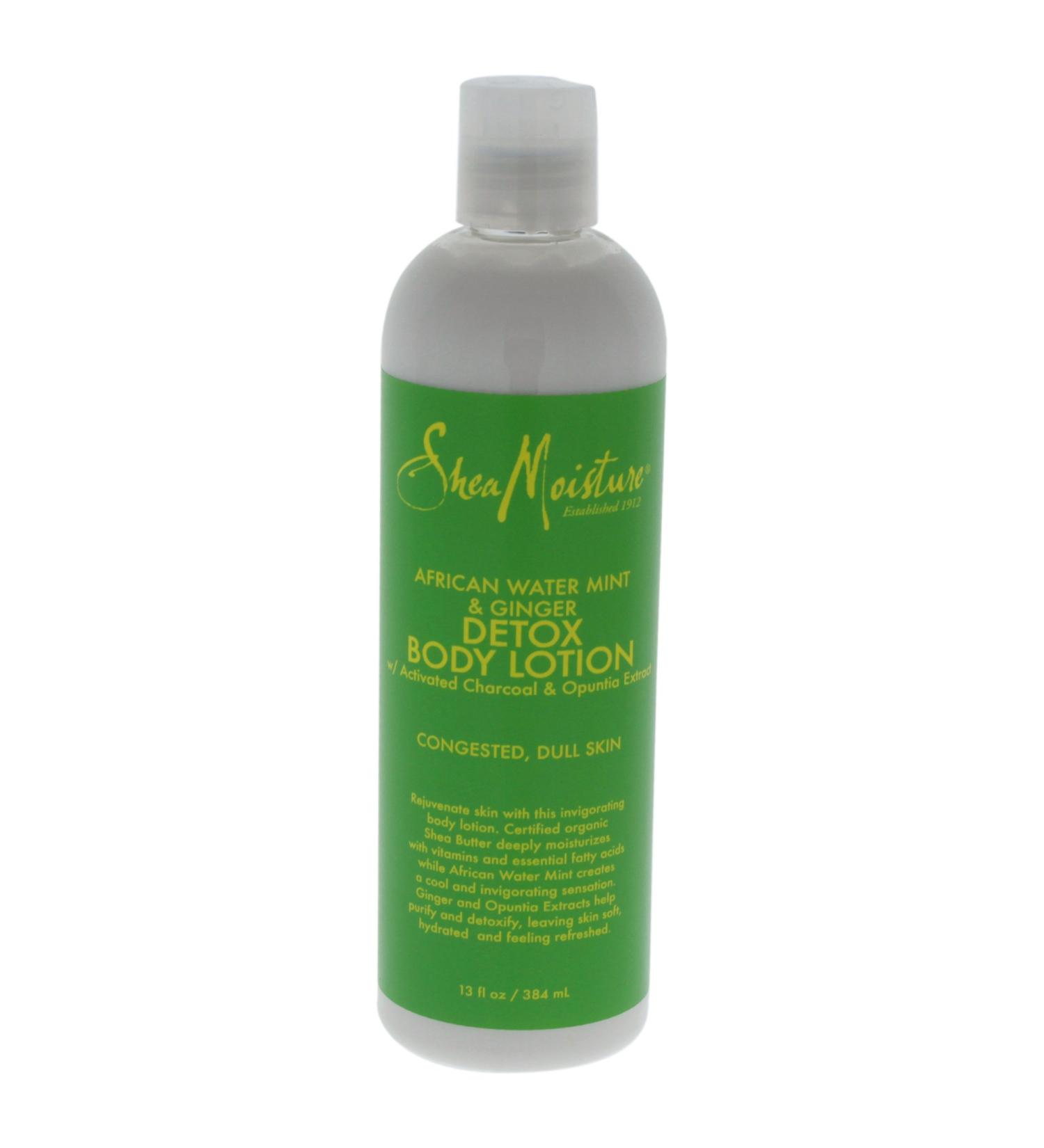 Shea Moisture African Water Mint & Ginger Detox Body Lotion 13 oz - Buy Online Now - Buy Online on GoSupps.com