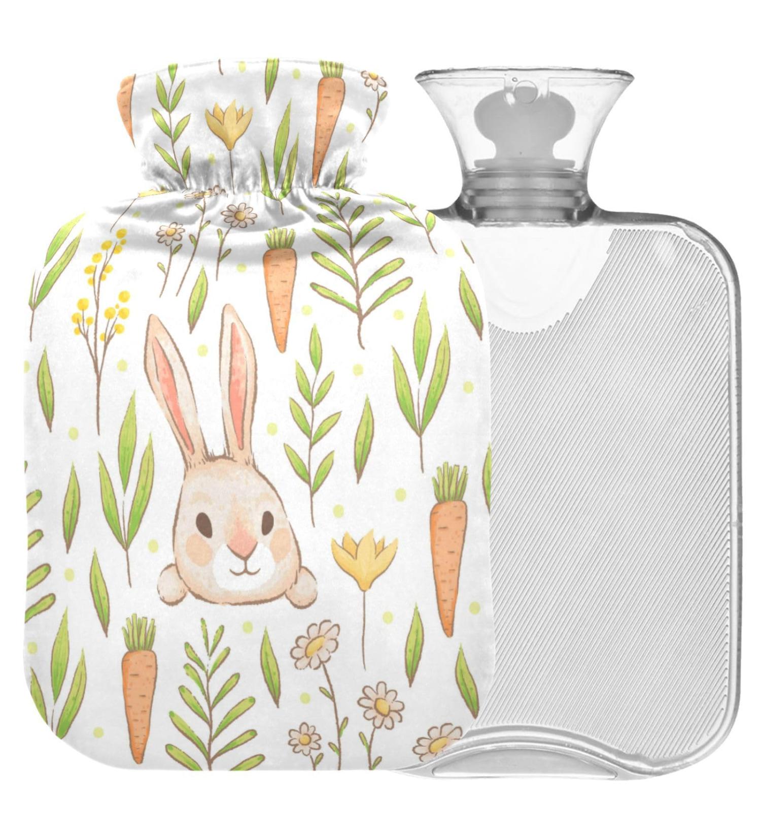Shop Naanle Rabbit Carrot Hot Water Bottle - 1L Warm Steady Pain Relief & Therapy for Hands & Feet - Buy Online on GoSupps.com