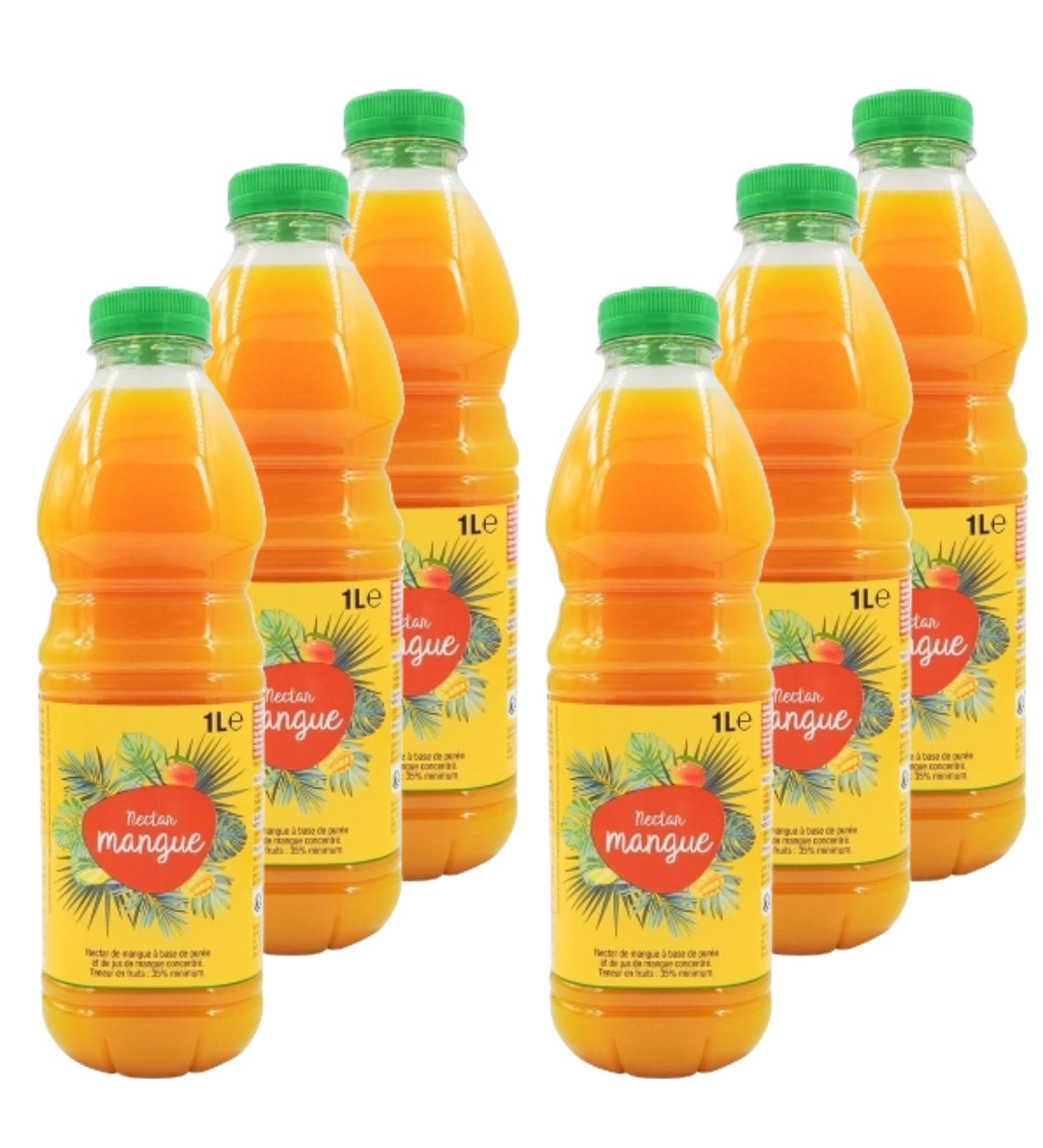 Lot x6 Natural mango juice - 1L bottle - Buy Online on GoSupps.com