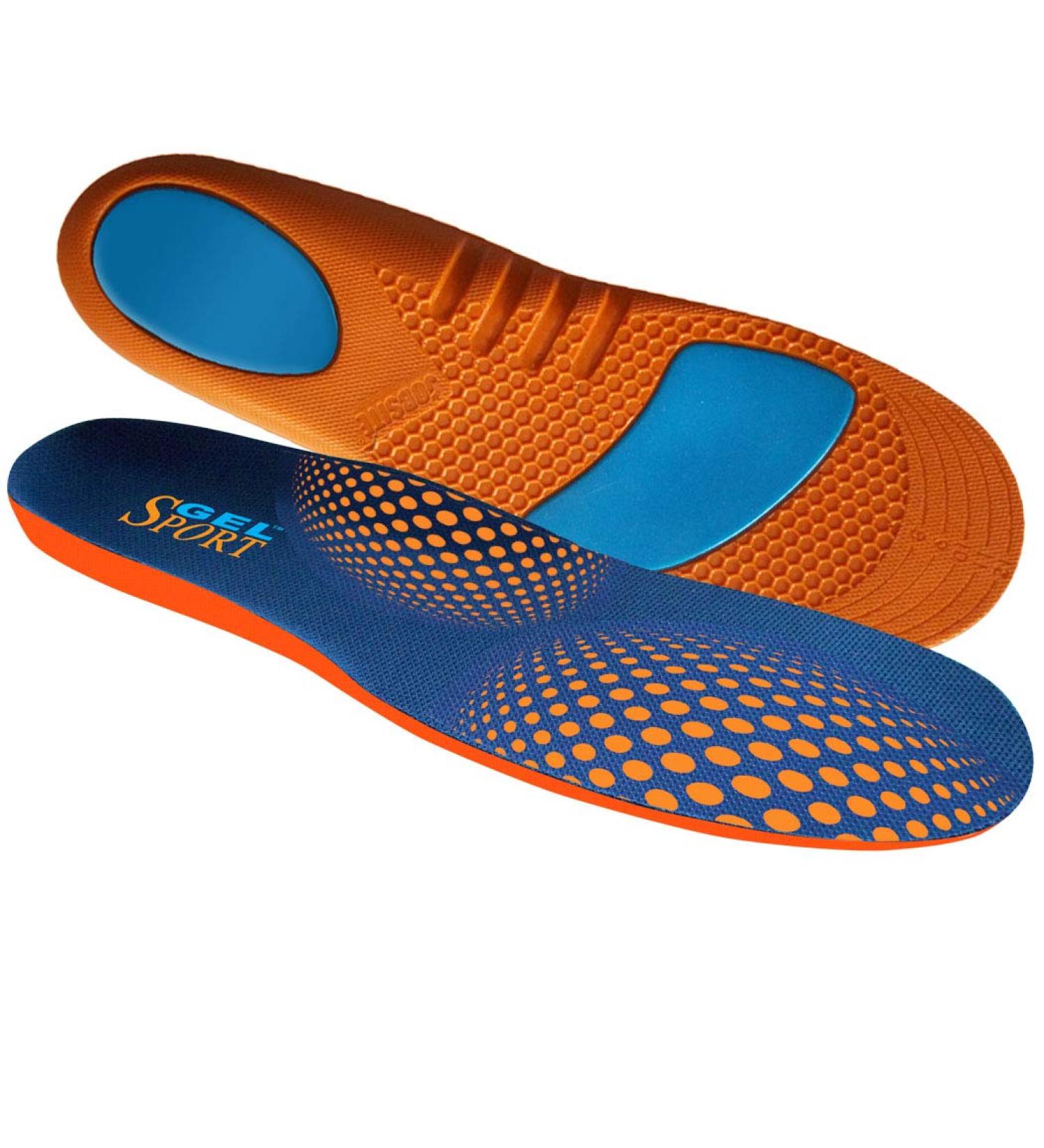 JobSite Gel Sport Insoles - Heel & Metatarsal Shock Pad - US Men 8-13 (Trim to Fit) - Buy Online on GoSupps.com
