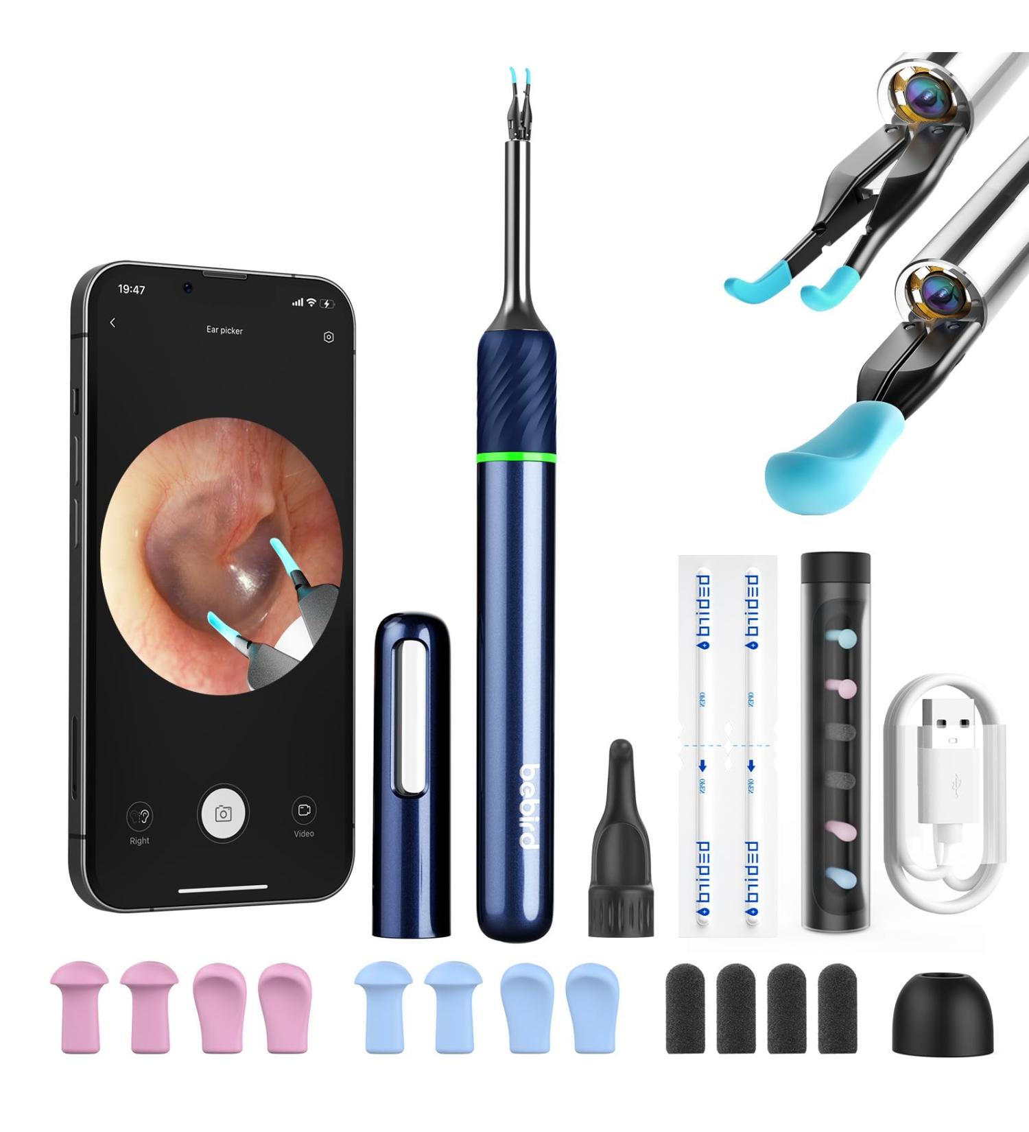 Buy Bebird Note 5 Ear Camera Wax Removal Tool - 10MP Otoscope & 12 Ear Spoons for Effective Ear Cleaning | International Shipping Available - Buy Online on GoSupps.com