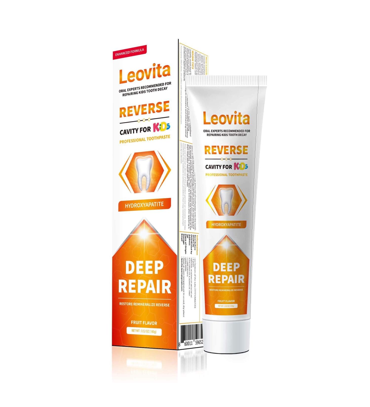 Cavity Reversing Kids Toothpaste | Hydroxyapatite Cavity Repair & Remineralizing Formula | Fluoride Free Toddler Toothpaste - Buy Online on GoSupps.com