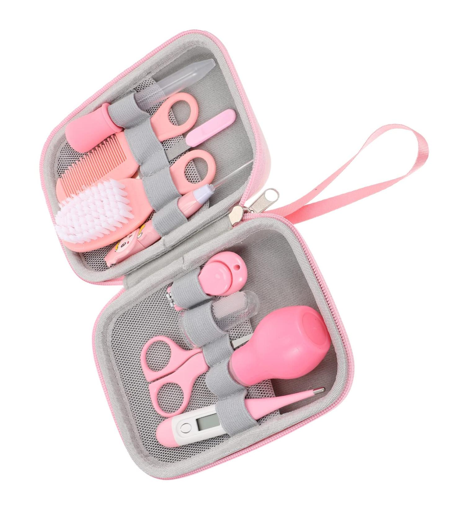 Baby Nursing Kit: Healeved 1 Set Babydoll Accessories for Health & Grooming - Pink Newborn Eva Care Nasal Aspirator & Pedicure Tool - 12.5X4X2.3CM - Buy Online on GoSupps.com