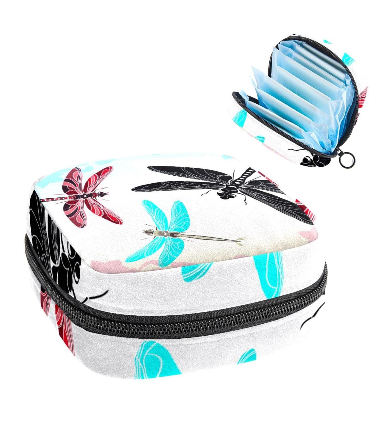 GIAPB Period Bag Period Pouch Storage Travel Makeup Bag - Butterfly Flower Design - Buy Online on GoSupps.com