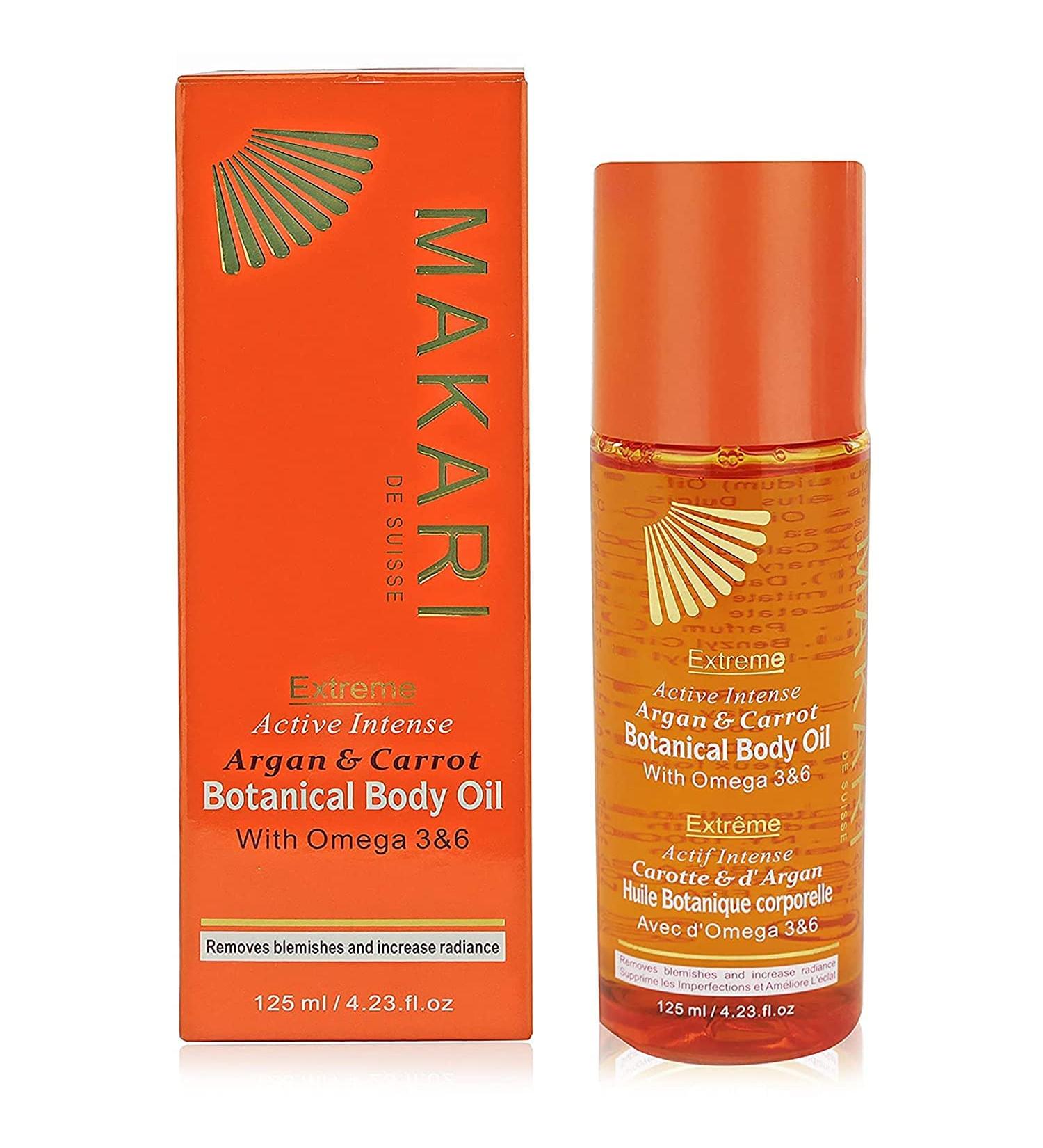 MAKARI Extreme Active Botanical Body Oil - 125ml | Softens, Conditions, Hydrates & Rejuvenates Skin | Fades Marks, Blemishes & Spots | For All Skin Types - Buy Online on GoSupps.com
