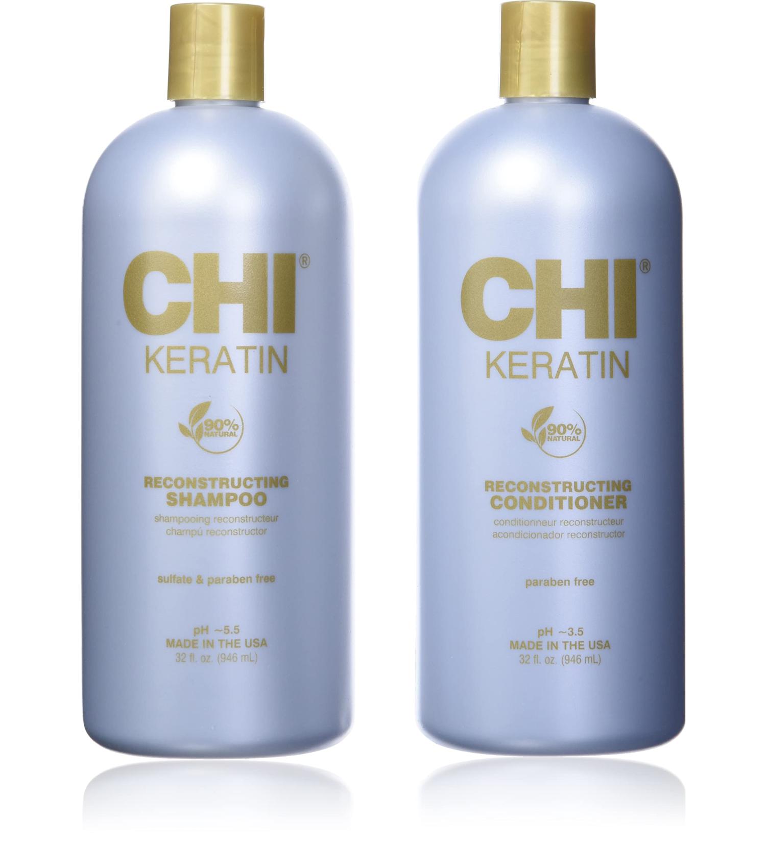 CHI Moisturize It Duo 32oz - Keratin Shampoo & Conditioner Set - Buy Online on GoSupps.com