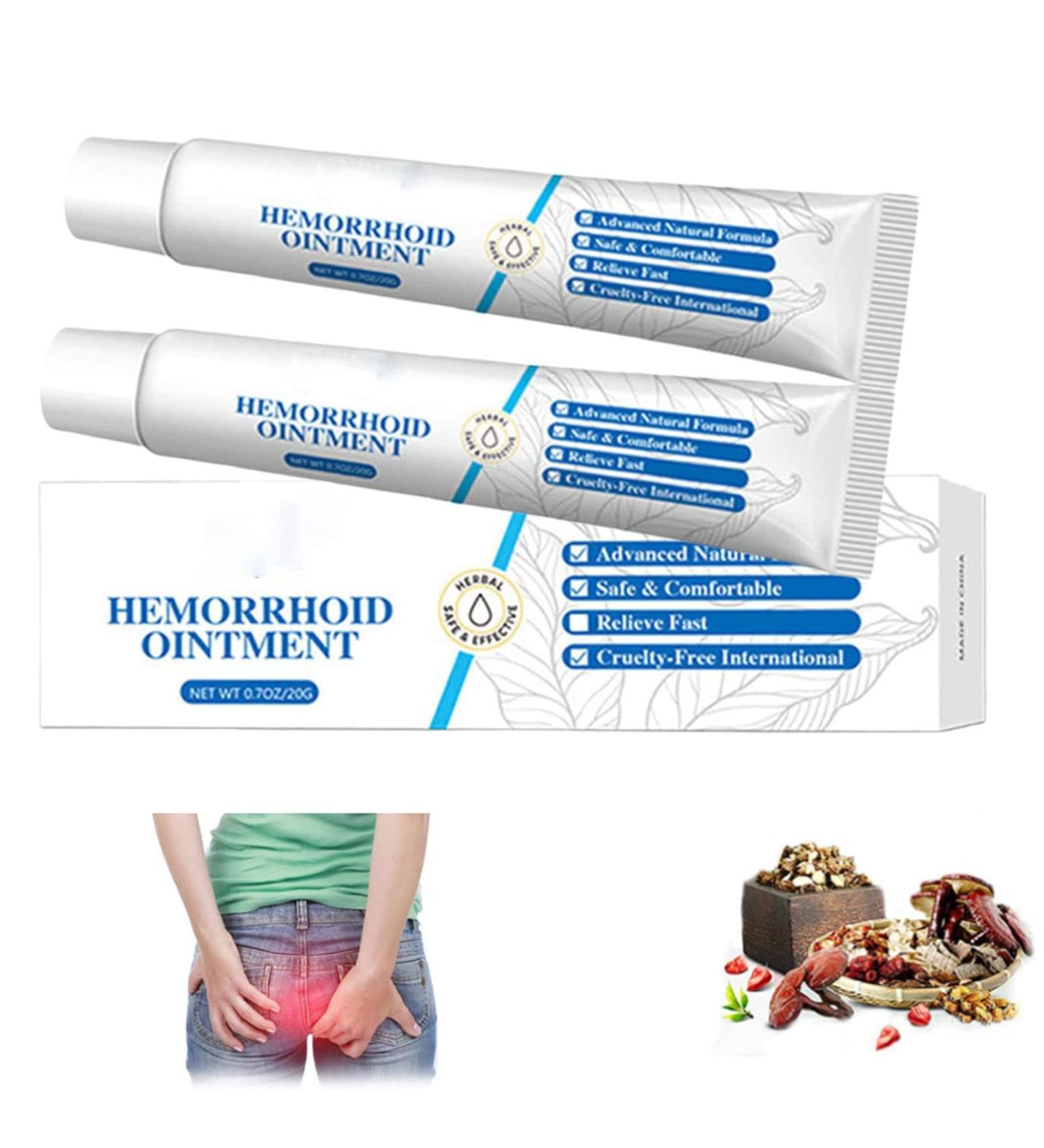 2pcs Healmusz Natural Herbal Hemorrhoids Ointment 20g Healmusz Hemorrhoid Ointment Organic Herbal Hemorrhoid Cream-Soothes Swelling Itching Pain (1PCS) - Buy Online on GoSupps.com