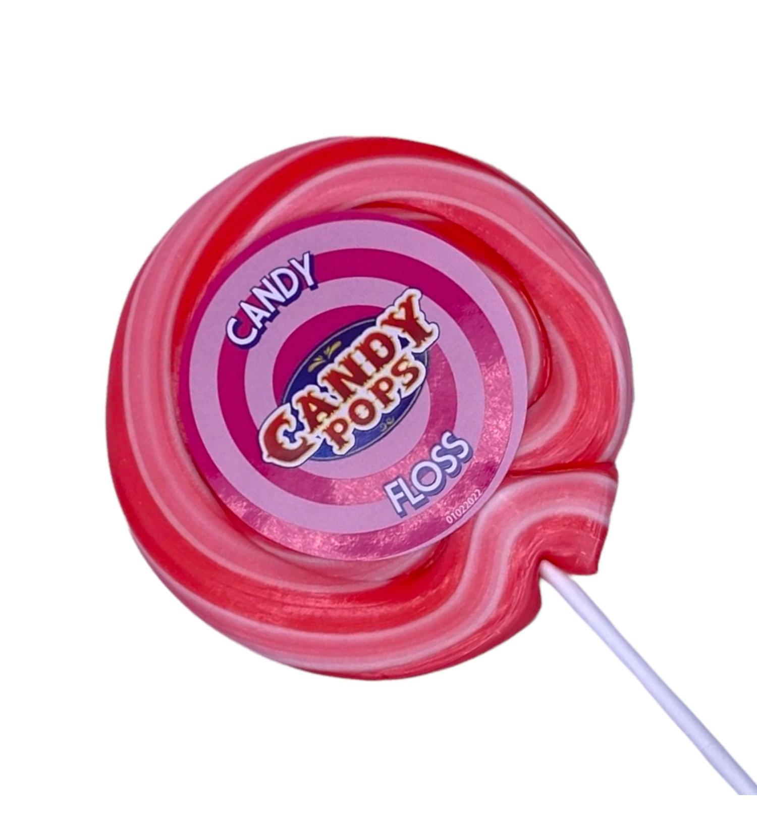 Candy Floss XL Large Wheel Lollies - Swirl Lollipops - Party Favour - Sweets - Rock Candy 75g 4 Inch Diameter 9 Inch Length (X 1) - Buy Online on GoSupps.com