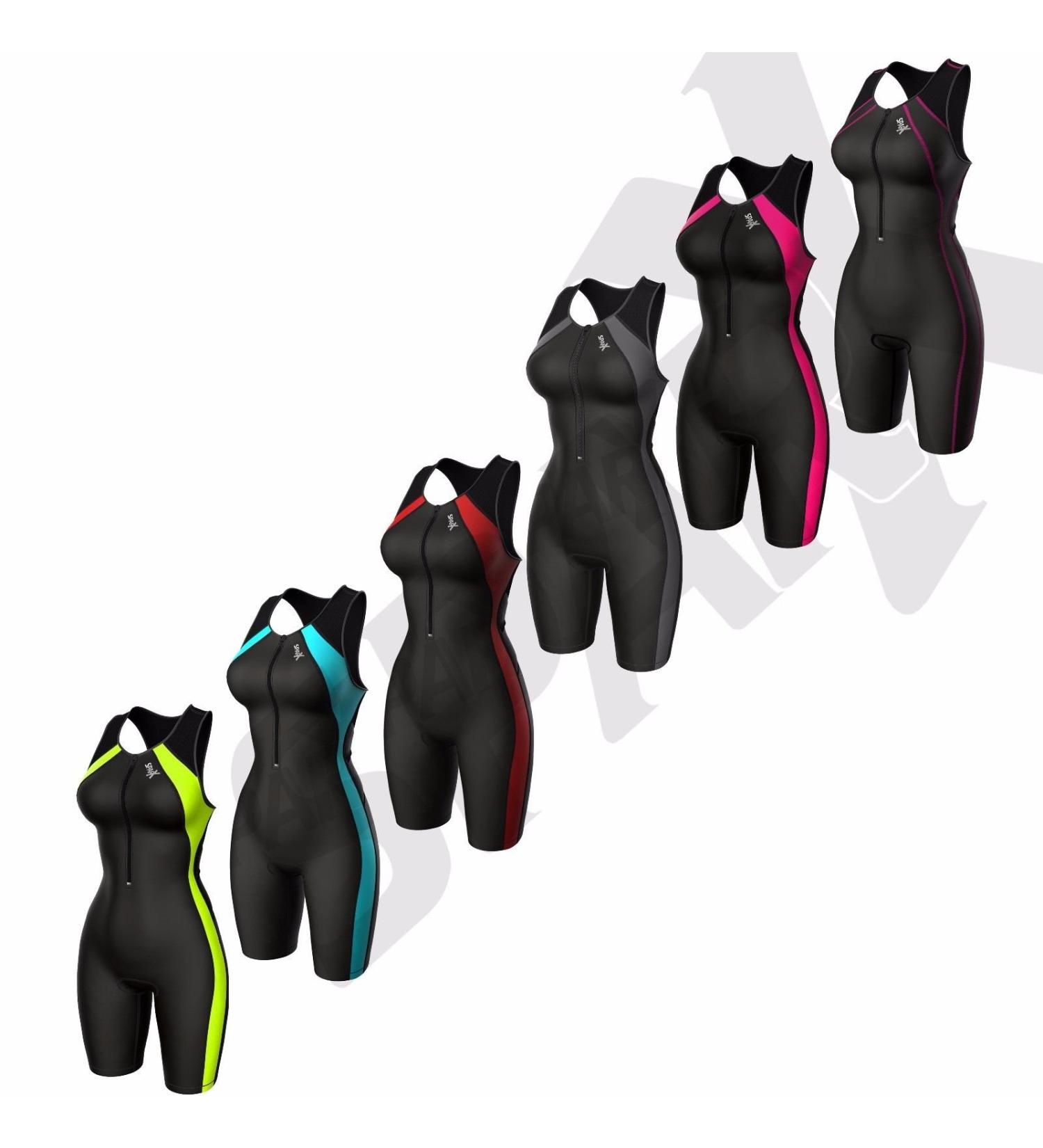 Sparx Women Triathlon Suit Tri Short Black/Red Small - Racing Cycling Swim Run - Buy Online on GoSupps.com