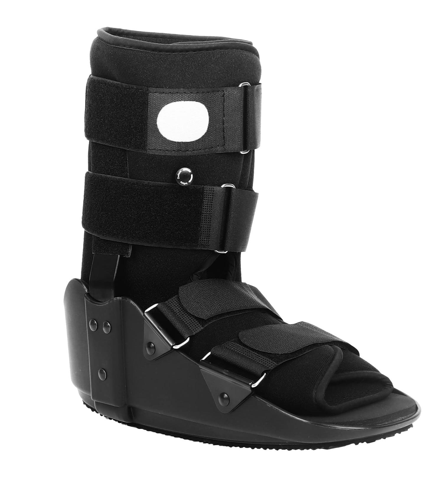 Jewlri Short Air Walker Fracture Boot - Large, Inflatable, Aluminum Brackets - For Broken Foot Fractures & Sprains - Left/Right Ankle Protection - Buy Online on GoSupps.com