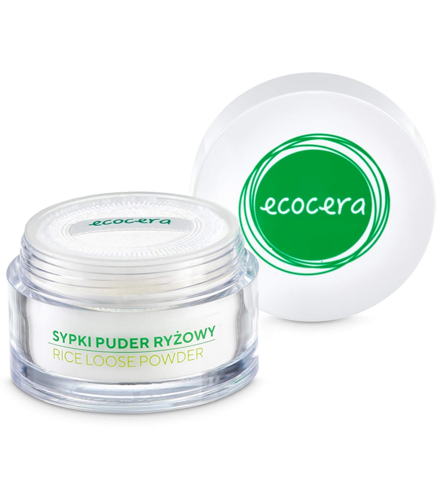 ECOCERA Rice Loose Powder - Hypoallergenic Transparent 15g | Ideal for Oily & Combination Skin - International Shipping Available - Buy Online on GoSupps.com