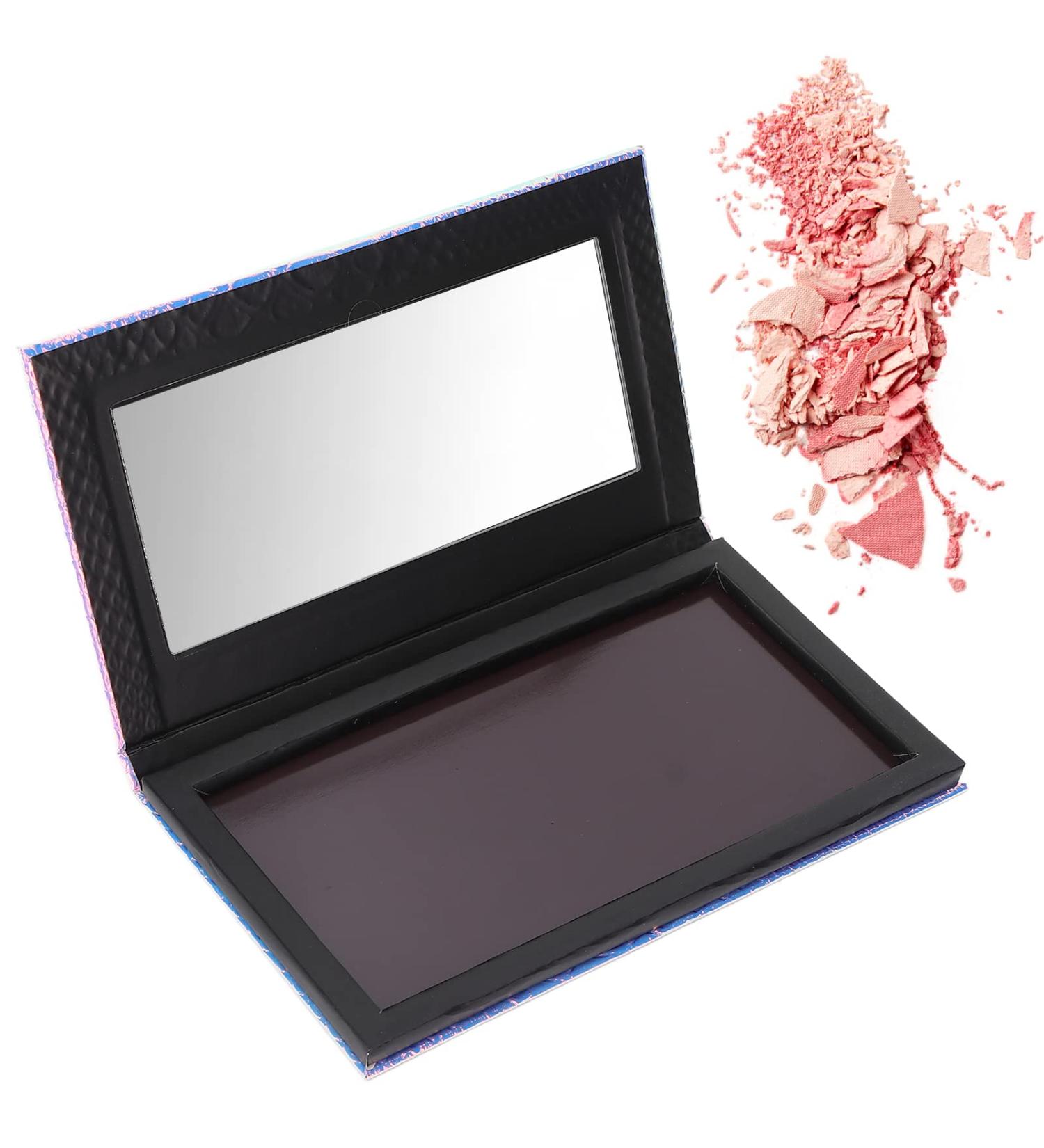 Buy Empty Rainbow Makeup Palette with Mirror | Magnetic Self-Adhesive Cosmetic Organizer for Eyeshadow Lipstick & Blush - Buy Online on GoSupps.com