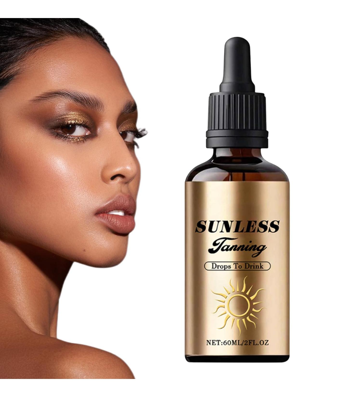 Gouttes Autobronzantes Sans Soleil - 60ml Gouttes Autobronzantes Absorber Produit | Bronzant Visage & Corps clat Naturel Hommes Femmes Types de Peau S che Sensible - Buy Online on GoSupps.com