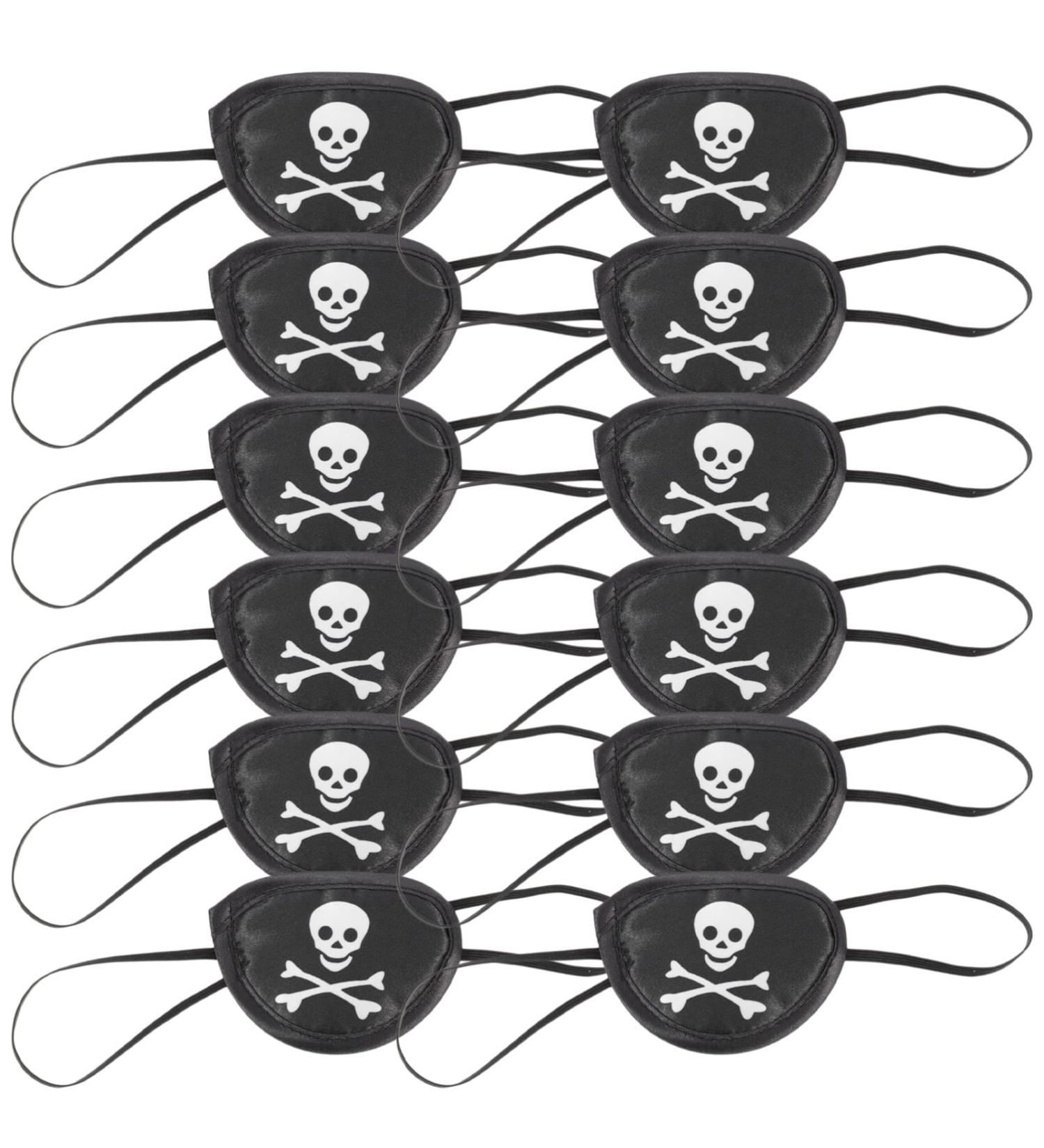 Homoyoyo Single Eye Patch 12pcs - Halloween Pirate Eye Cover & Amblyopia Eye Patches | Cosplay & Lazy Eye Solutions - Buy Online on GoSupps.com