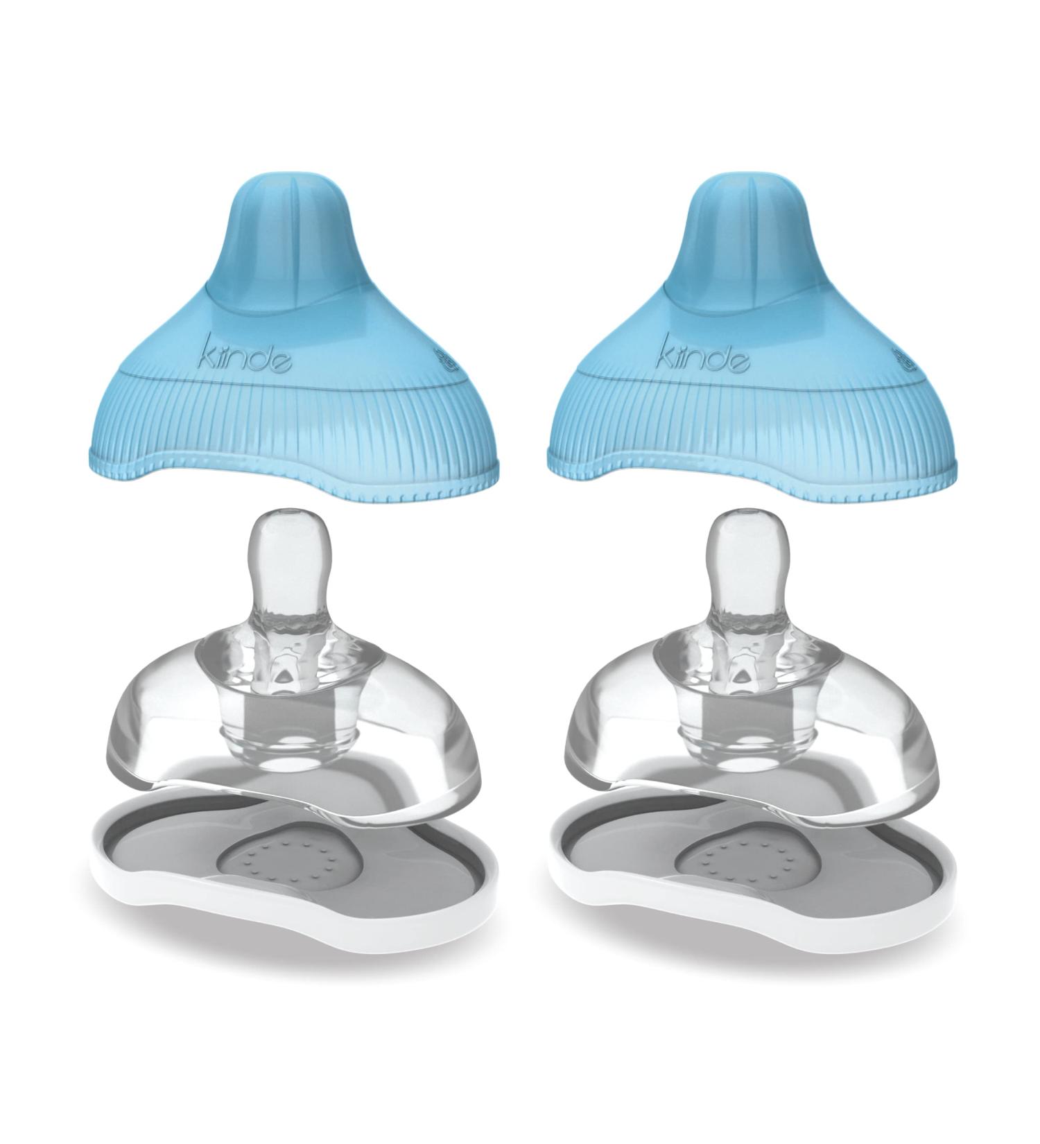 Kiinde Twist Active Latch Nipples - Medium Flow (2 Pack) | Seamless Bottle to Breast Transition | Helps Relieve Colic | One Size - Buy Online on GoSupps.com