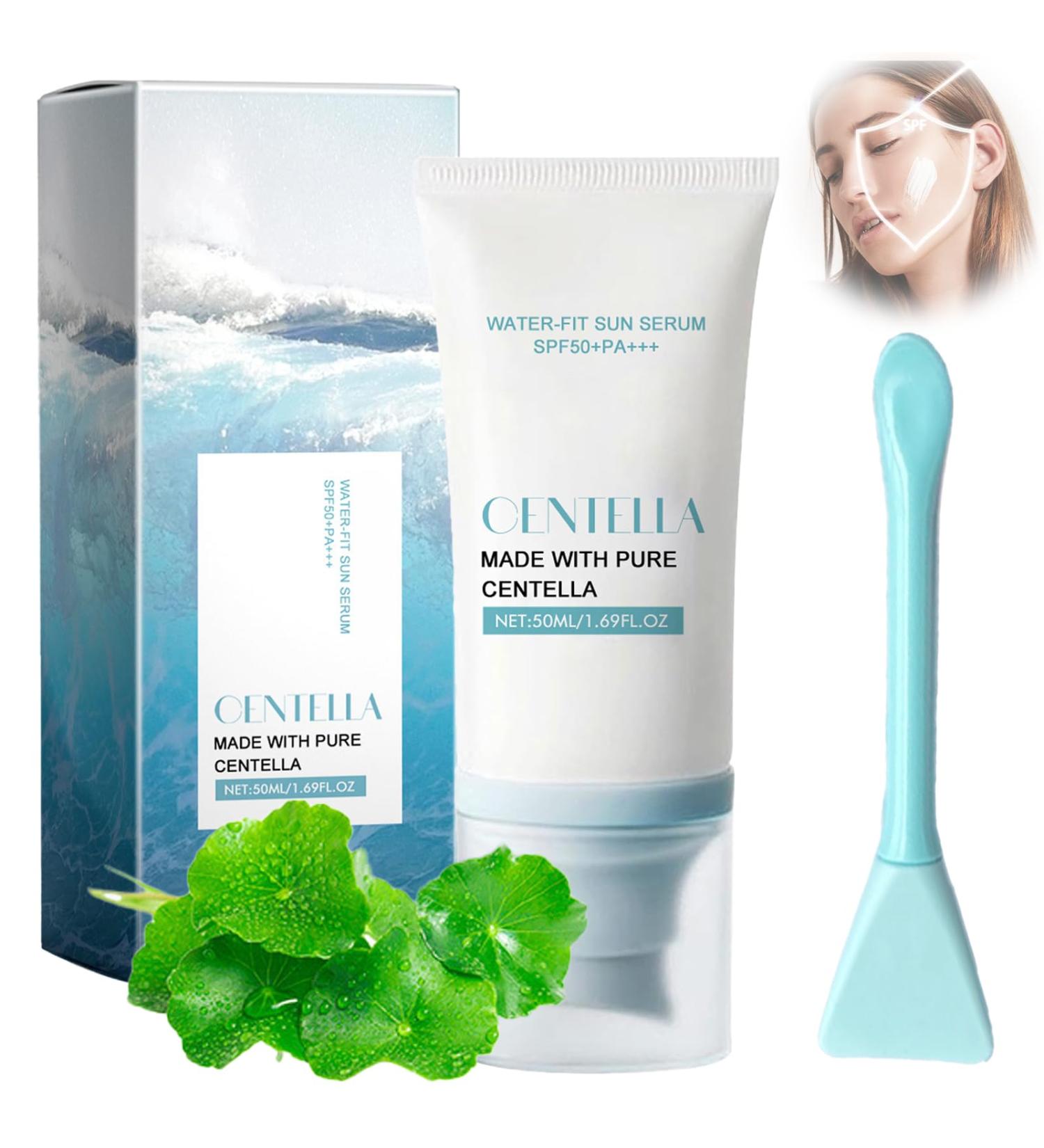 LFCFBH Centella Sunscreen SPF 50 Madagascar Centella Sunscreen No White Cast No Sticky Refreshing Anti-Uv Skin Protection - Buy Online on GoSupps.com
