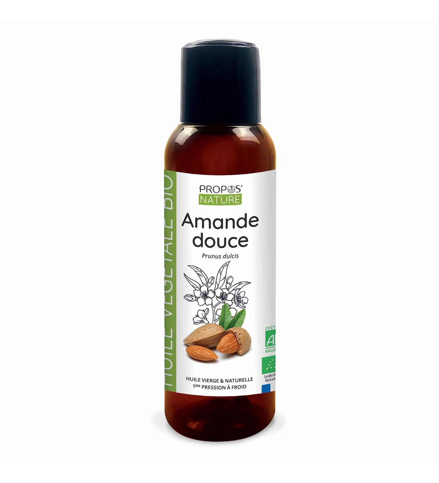 Organic Sweet Almond Vegetable Oil - 100 ml - Propos'Nature - Buy Online on GoSupps.com