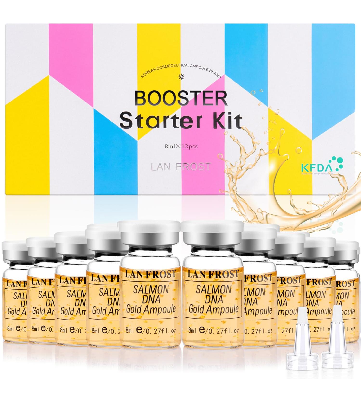 BB Facial Glow Starter Kit | Hyaluronic Acid Serum & Salmon DNA Ampoule | 7 Peptide Glow Repair Set - International Shipping Available - Buy Online on GoSupps.com