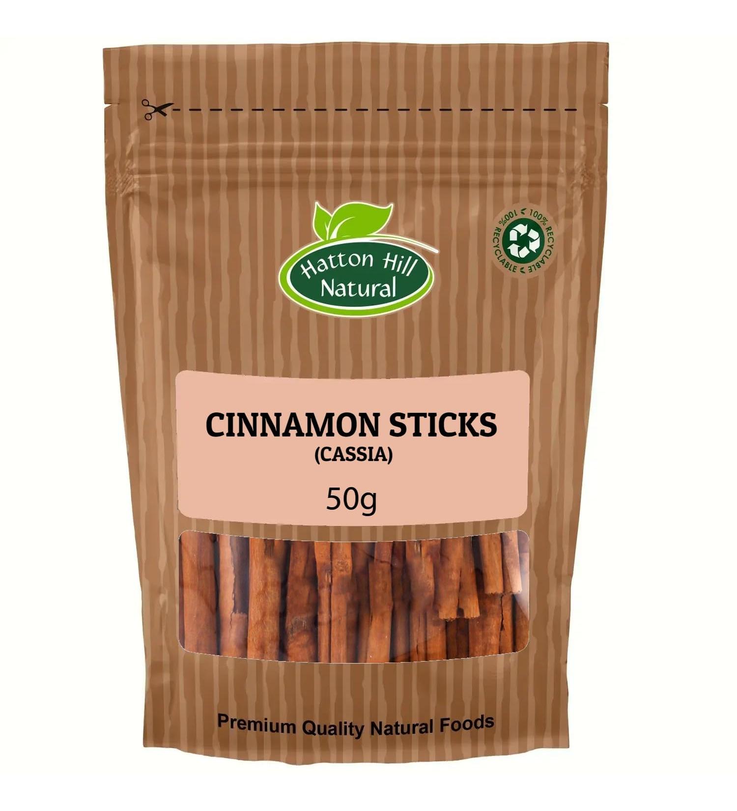 Cinnamon Sticks (Cassia) 50g by Hatton Hill