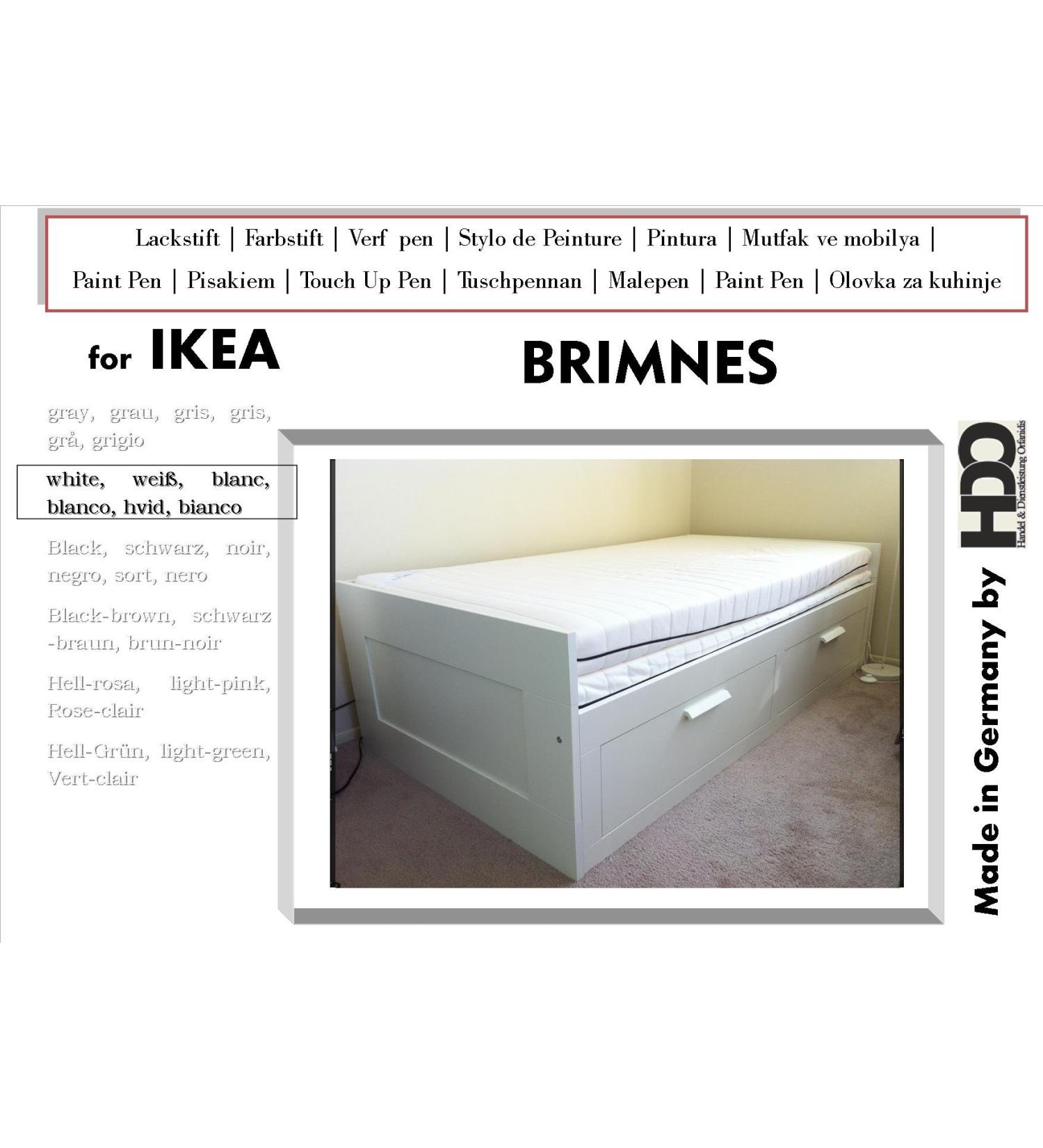 Touch Up Paint for IKEA Brimnes White - Perfect Color Match & Easy Application - Buy Online on GoSupps.com