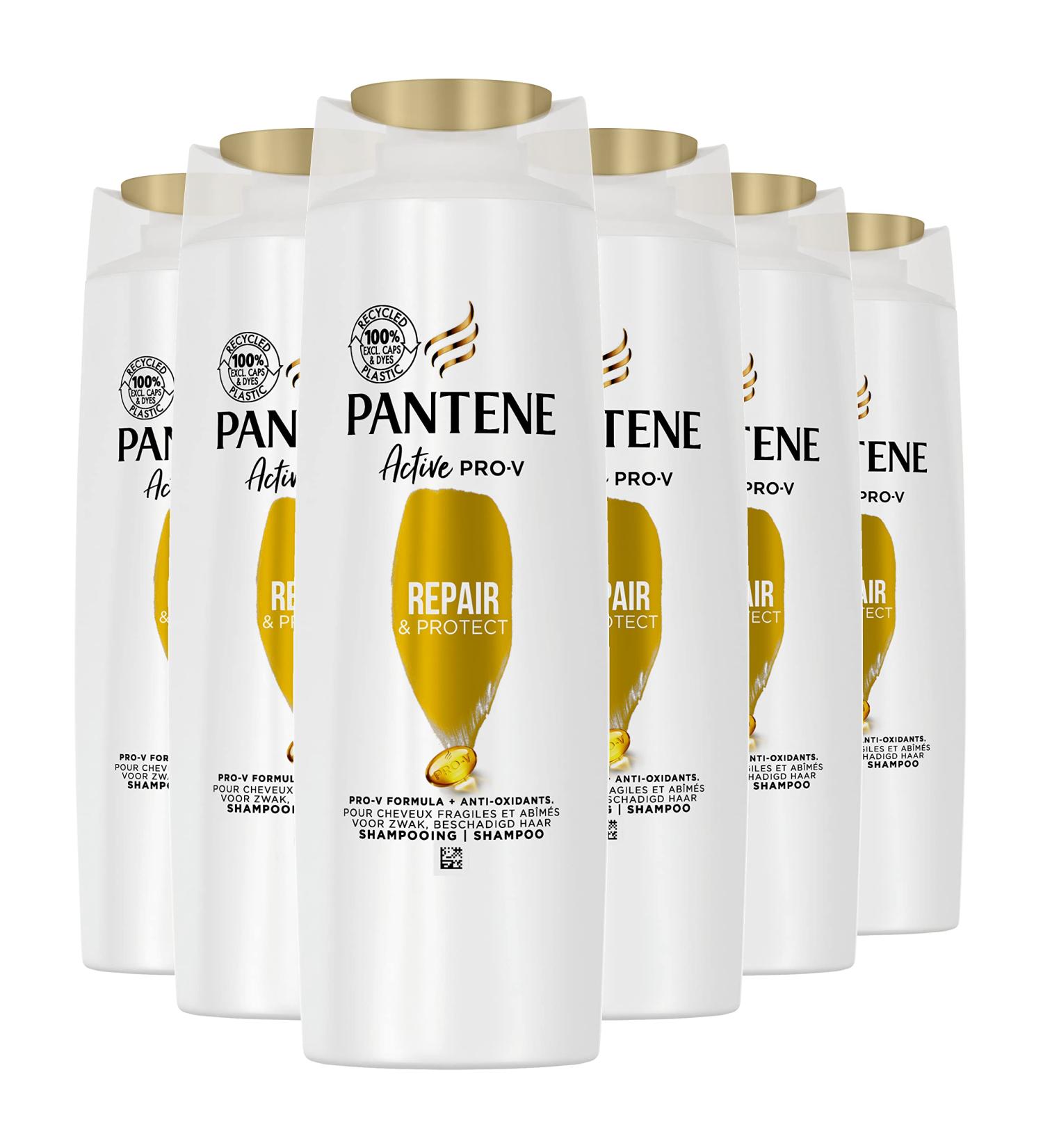 Pantene Active Pro-V for fragile and damaged hair shampoo 225 ml Pack of 6